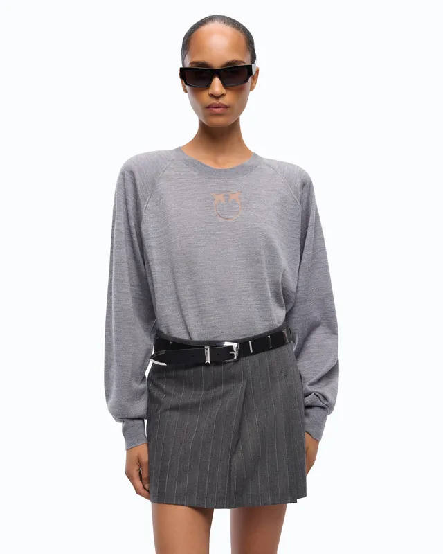 Pinko Lanzarote sweter wełniany czarny
