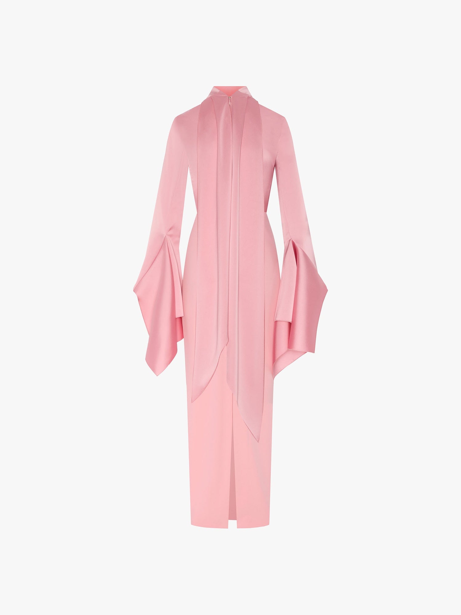 Solace London Francoise sukienka maxi Soft Pink szal