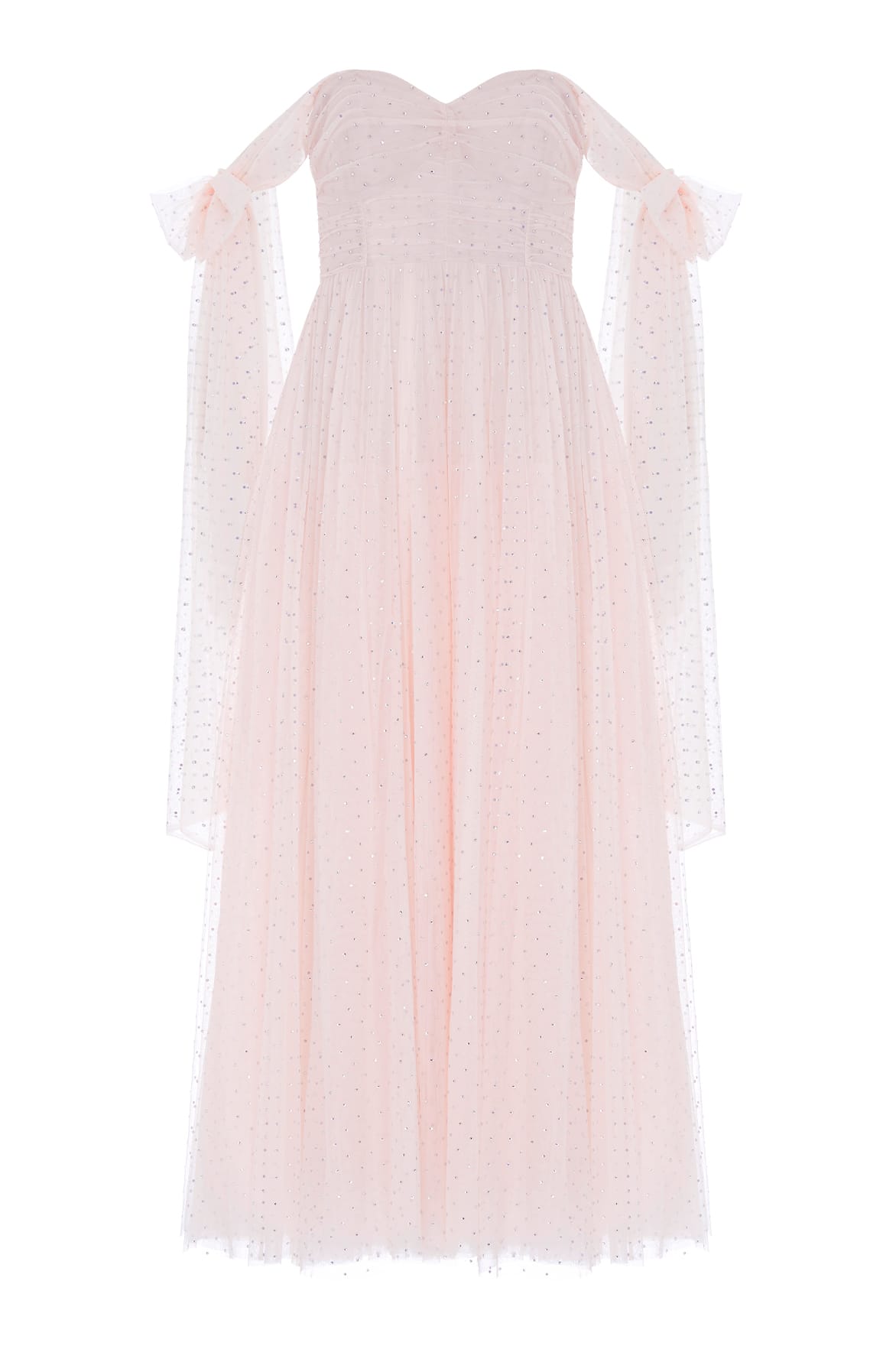 Needle & Thread Amaya Shimmer Gown suknia Pink kryształki