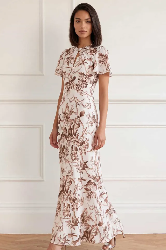 Needle & Thread Marie Toile Odeline sukienka Multi
