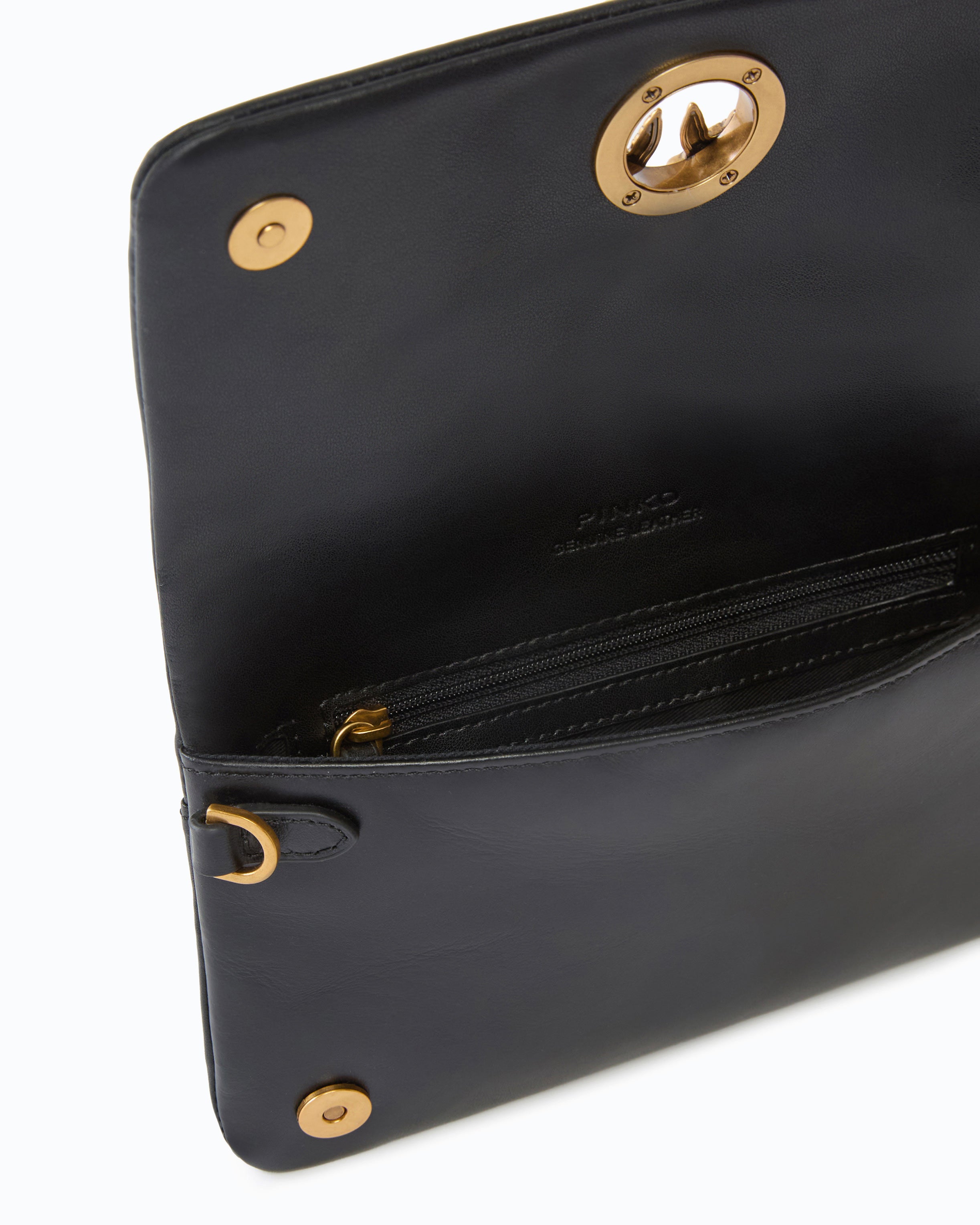 Pinko Love Bag Click Soft Horizontal Mini kopertówka czarna