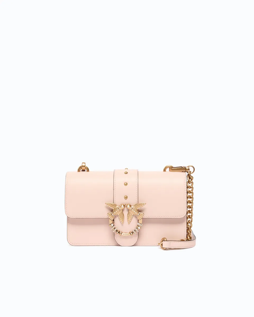 Pinko Love Bag One Mini New Buckle torebka skórzana