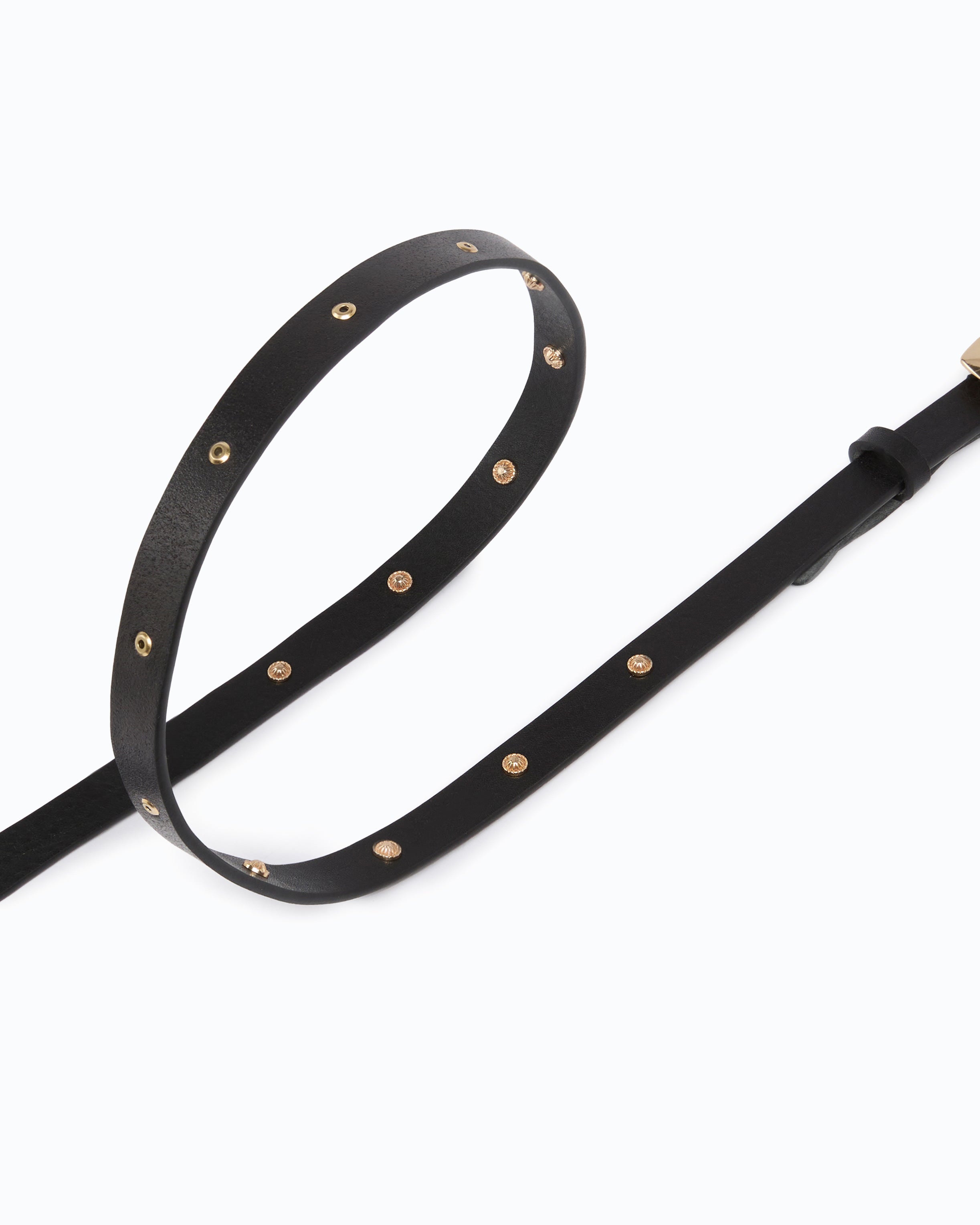 Pinko High Belt H1 pasek czarny 1 cm
