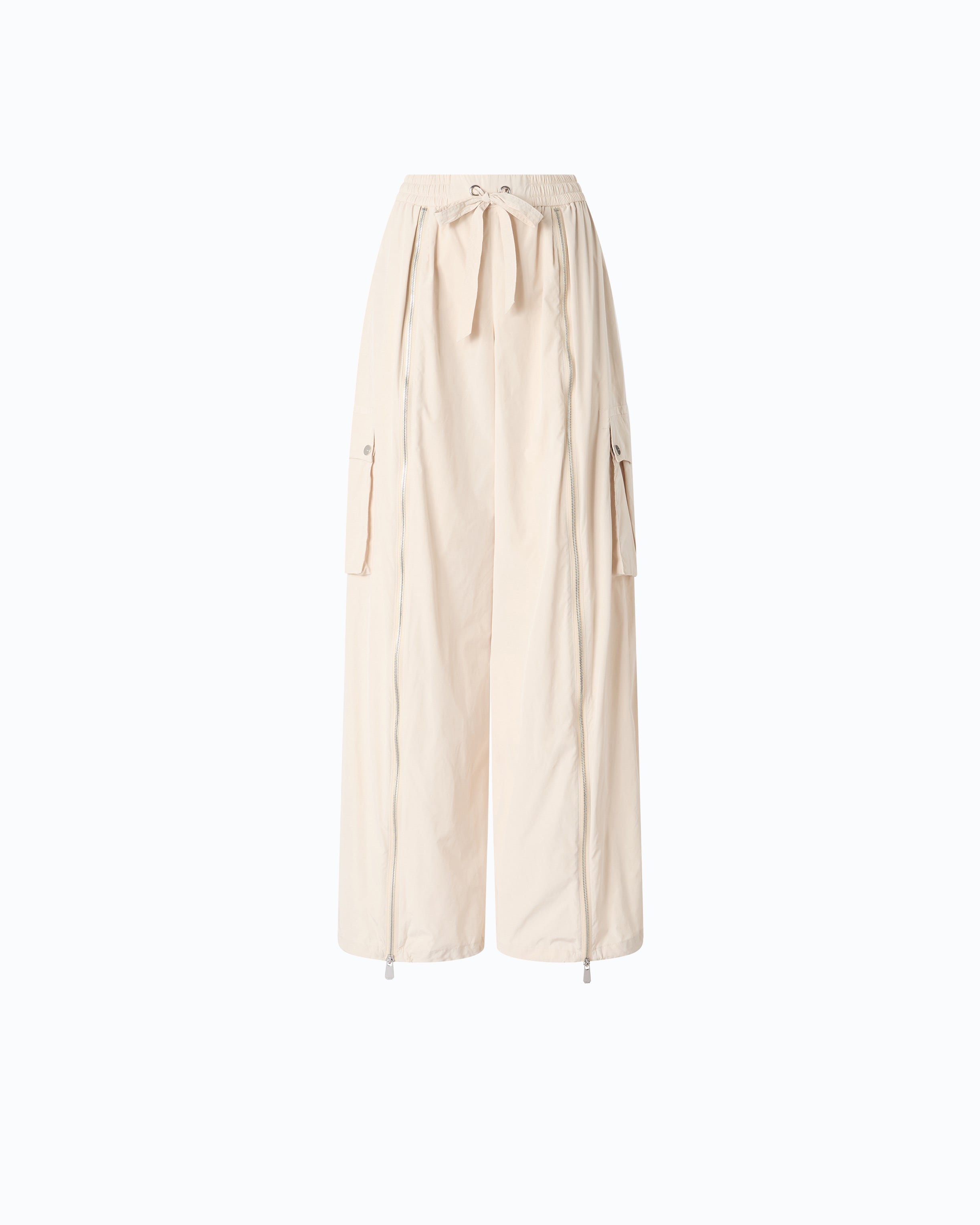 Pinko Pratolina Pants spodnie palazzo szare cargo