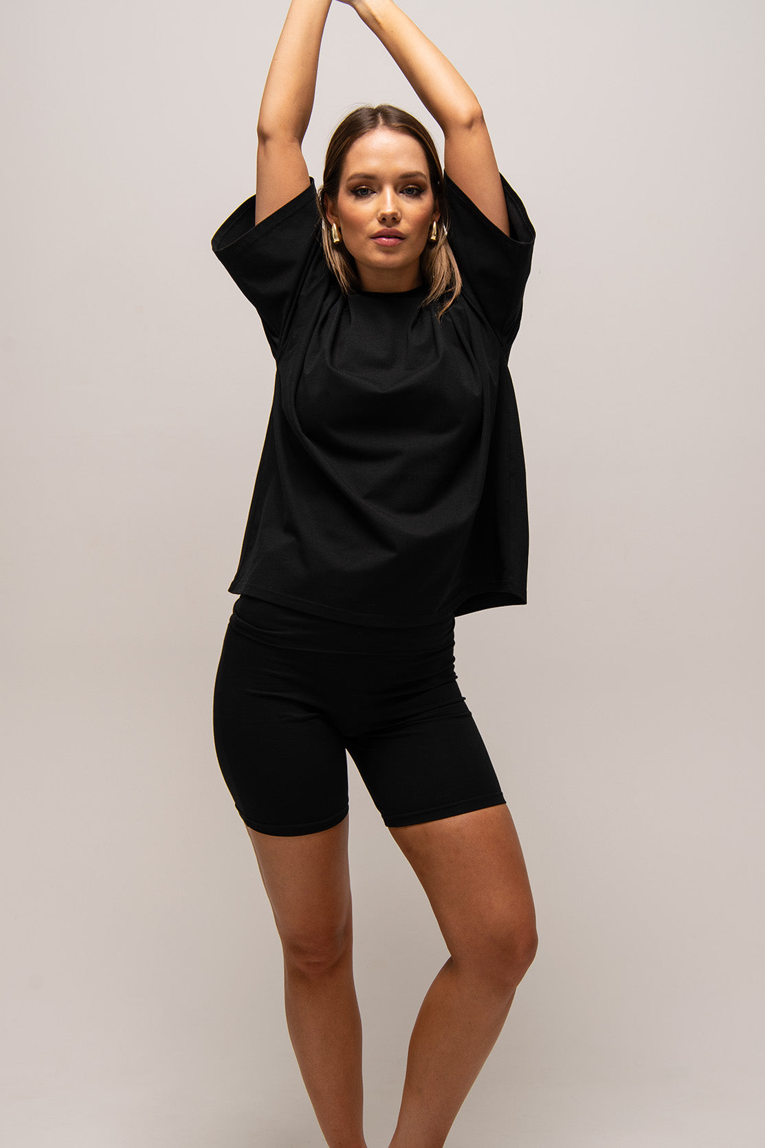 Nudyess Tessa kolarki legginsy Black bawełniane
