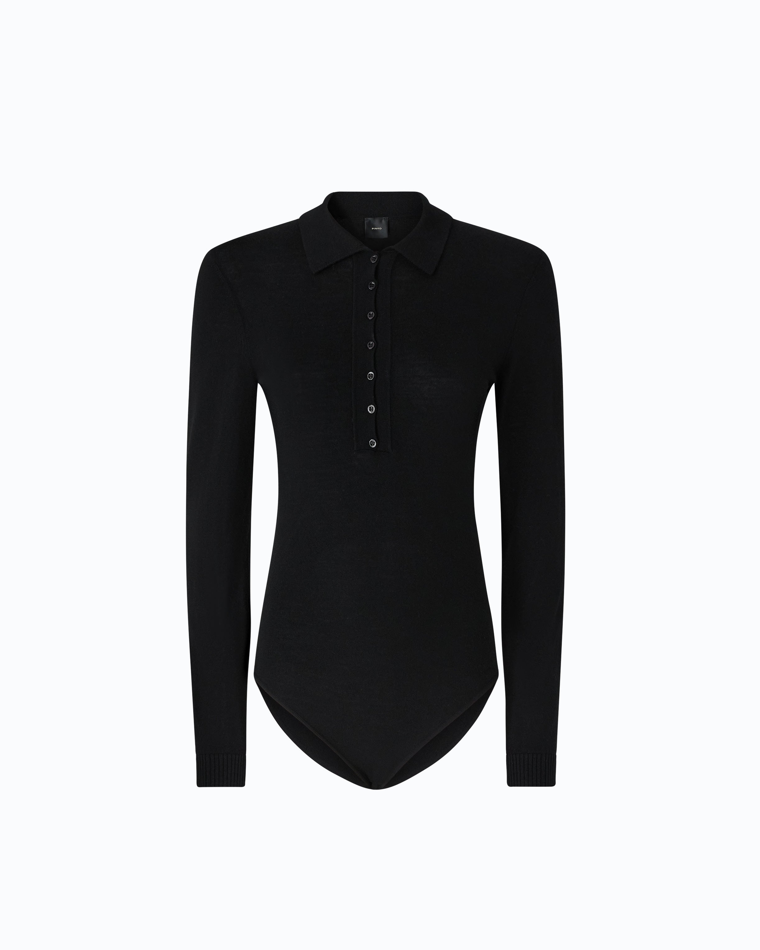 Pinko Ajaccio Bodysuit body czarne merino