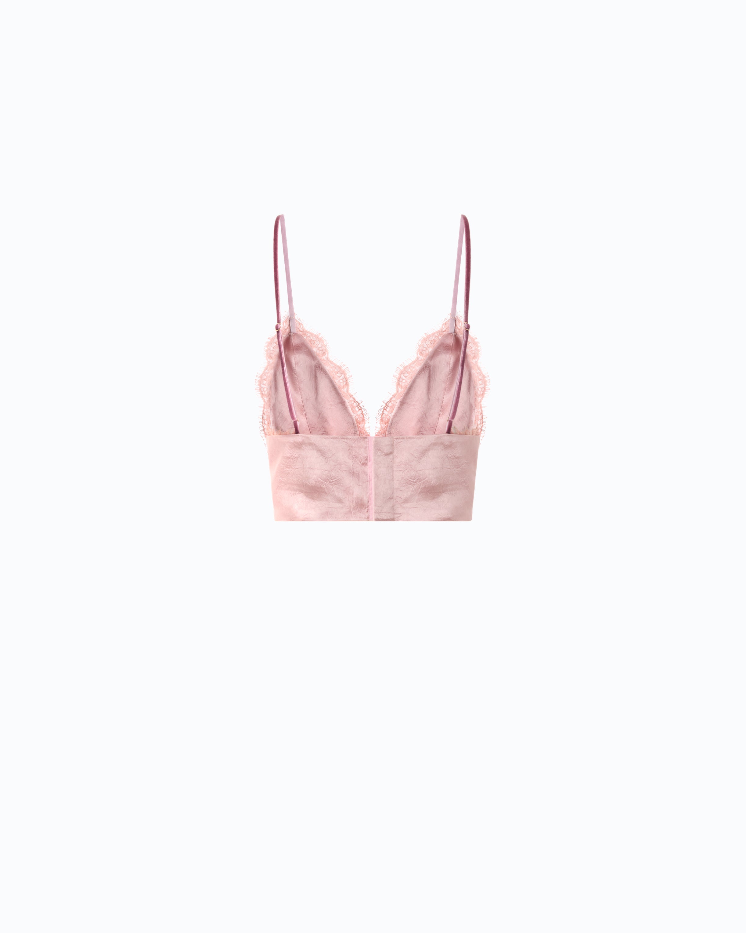 Pinko Lotus Top top gorsetowy satynowy różowy