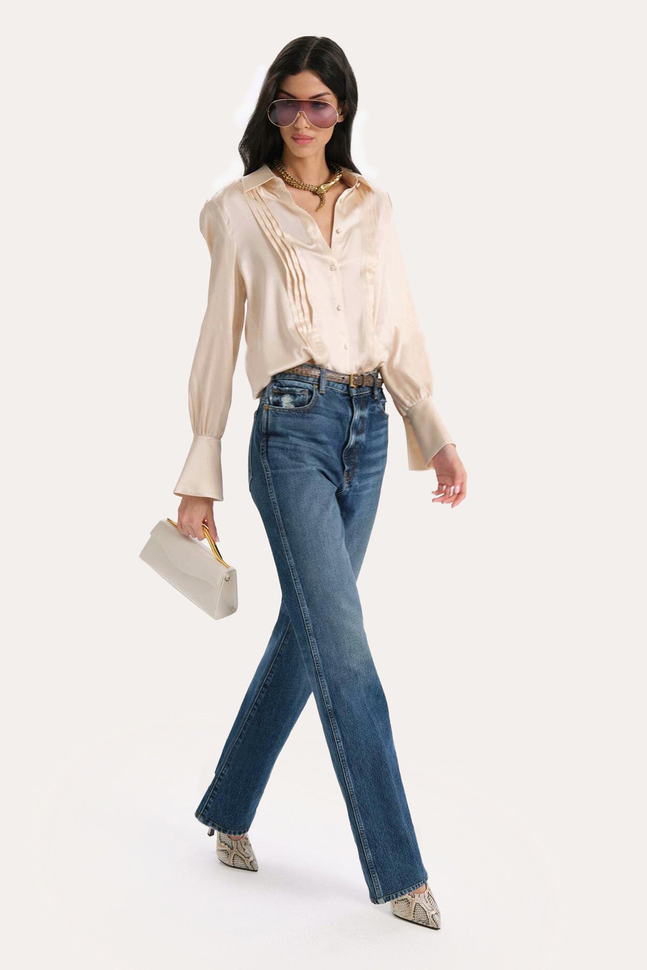 Elie Tahari Chloe E6013516 bluzka Canvas Clay