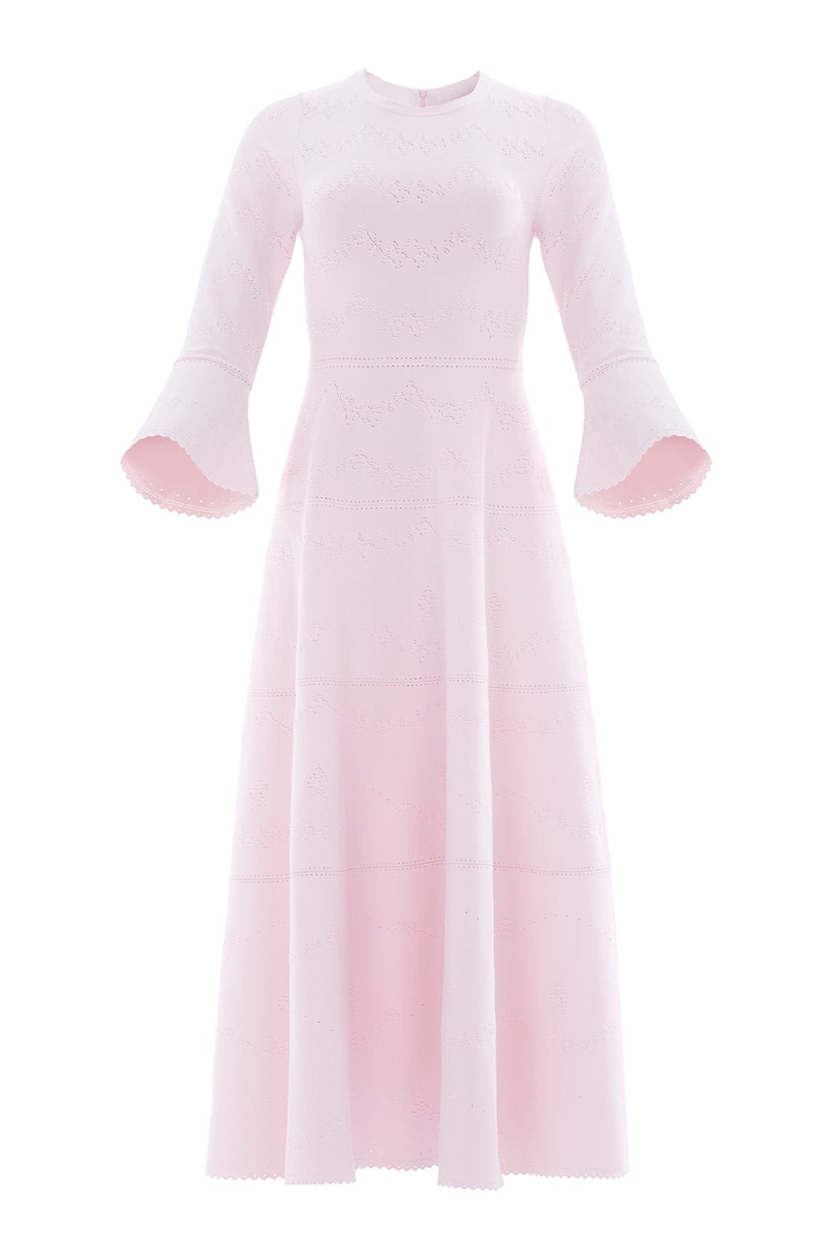 Needle & Thread Pretty Pointelle Knit Ankle Gown sukienka różowa dzianinowa