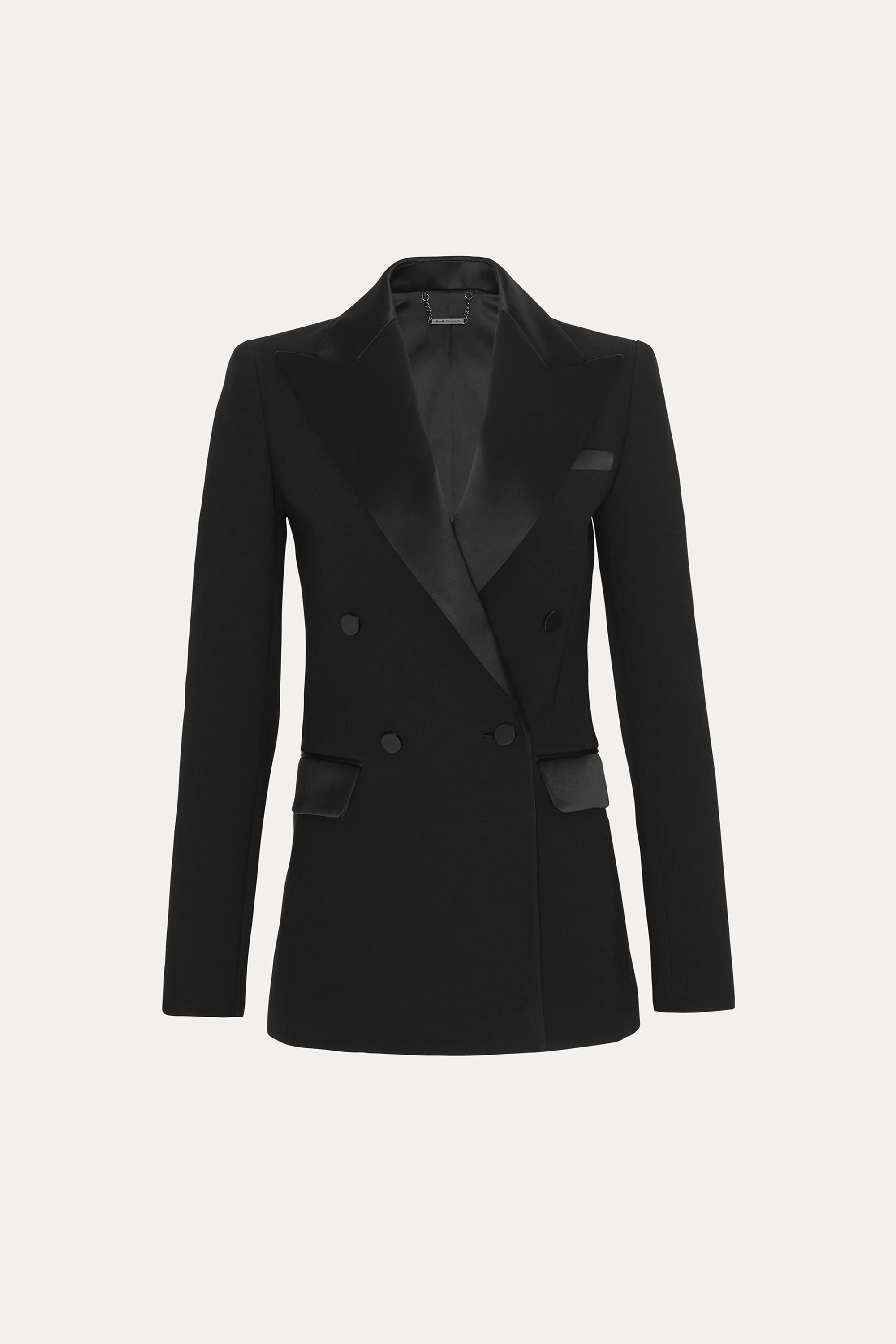 Elie Tahari Roxy marynarka Black smokingowa