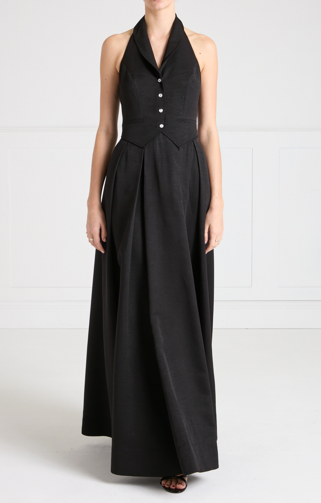 Temperley London Elodie suknia wieczorowa czarna