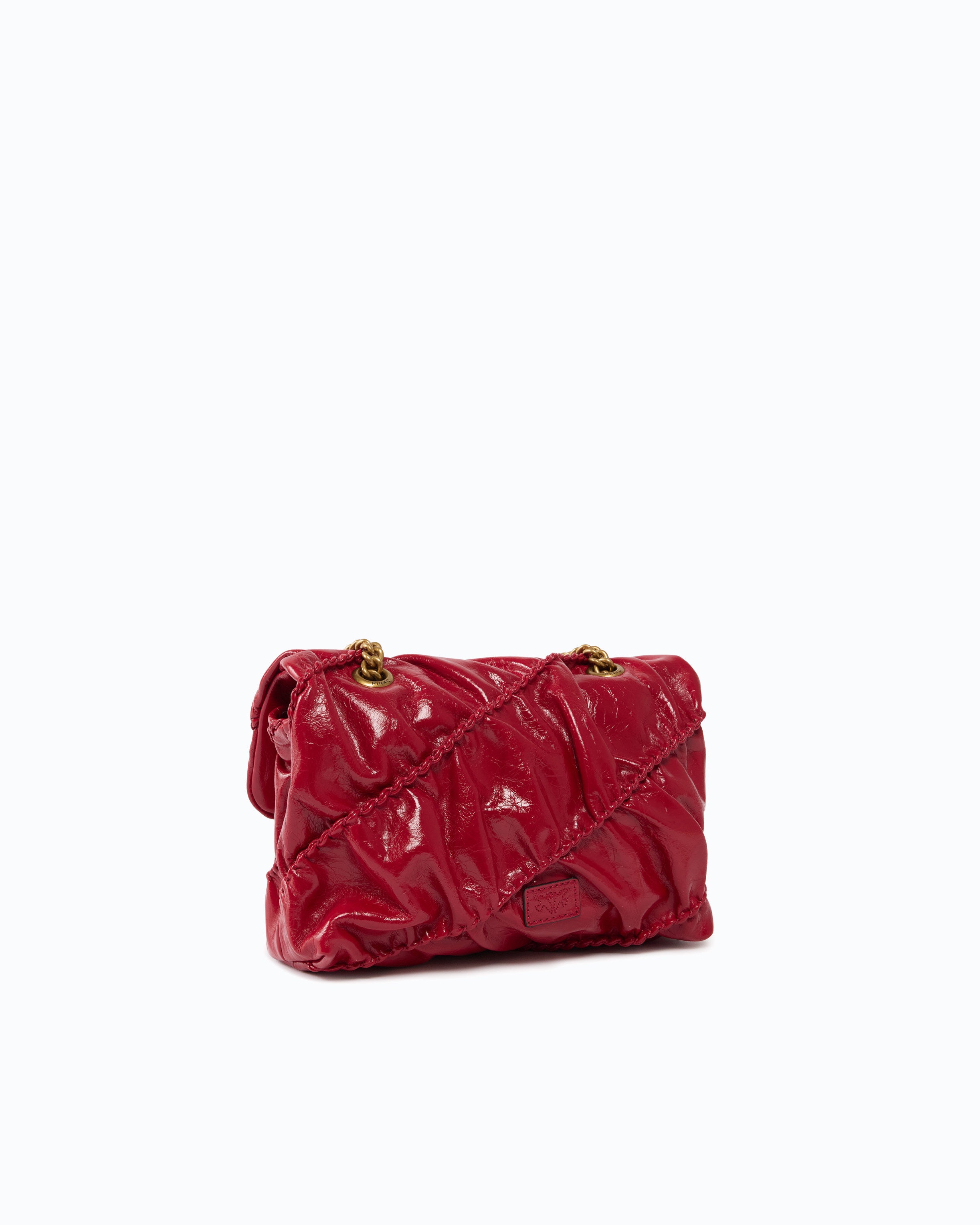 Pinko Mini Love Bag Puff torebka pikowana czarna mini