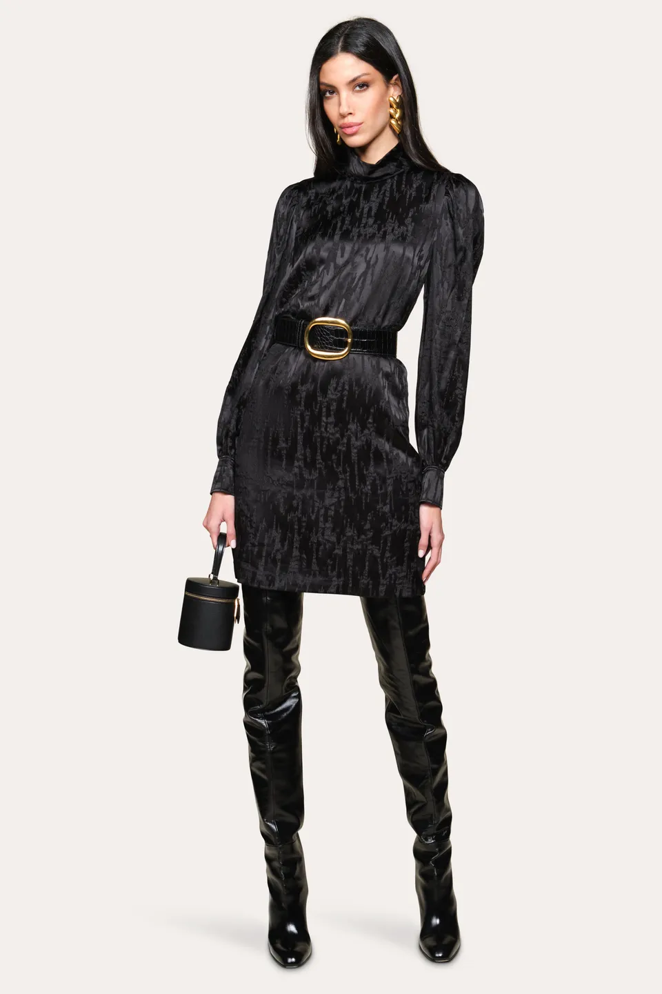 Elie Tahari Silk Jacquard sukienka wieczorowa czarna