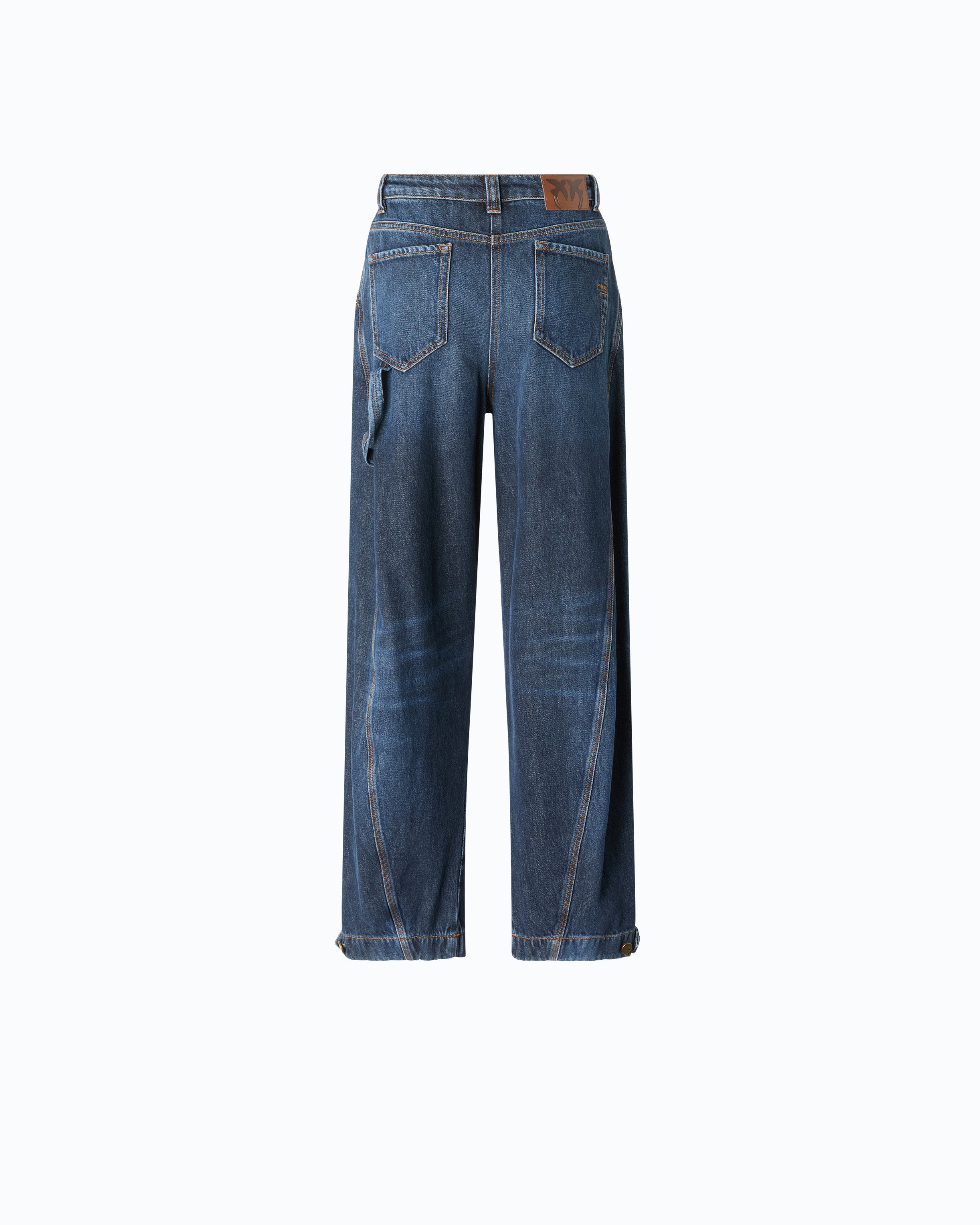 Pinko Sicuro Pants dżinsy proste workwear