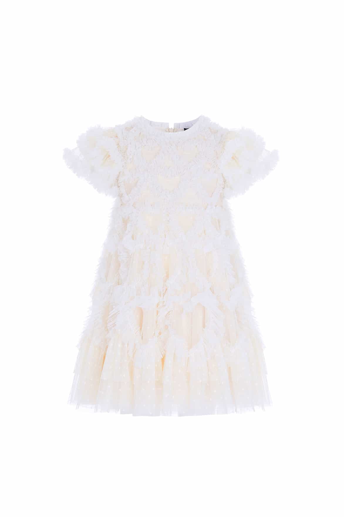 Needle & Thread Amorette Kids Dress sukienka dziewczęca Cream