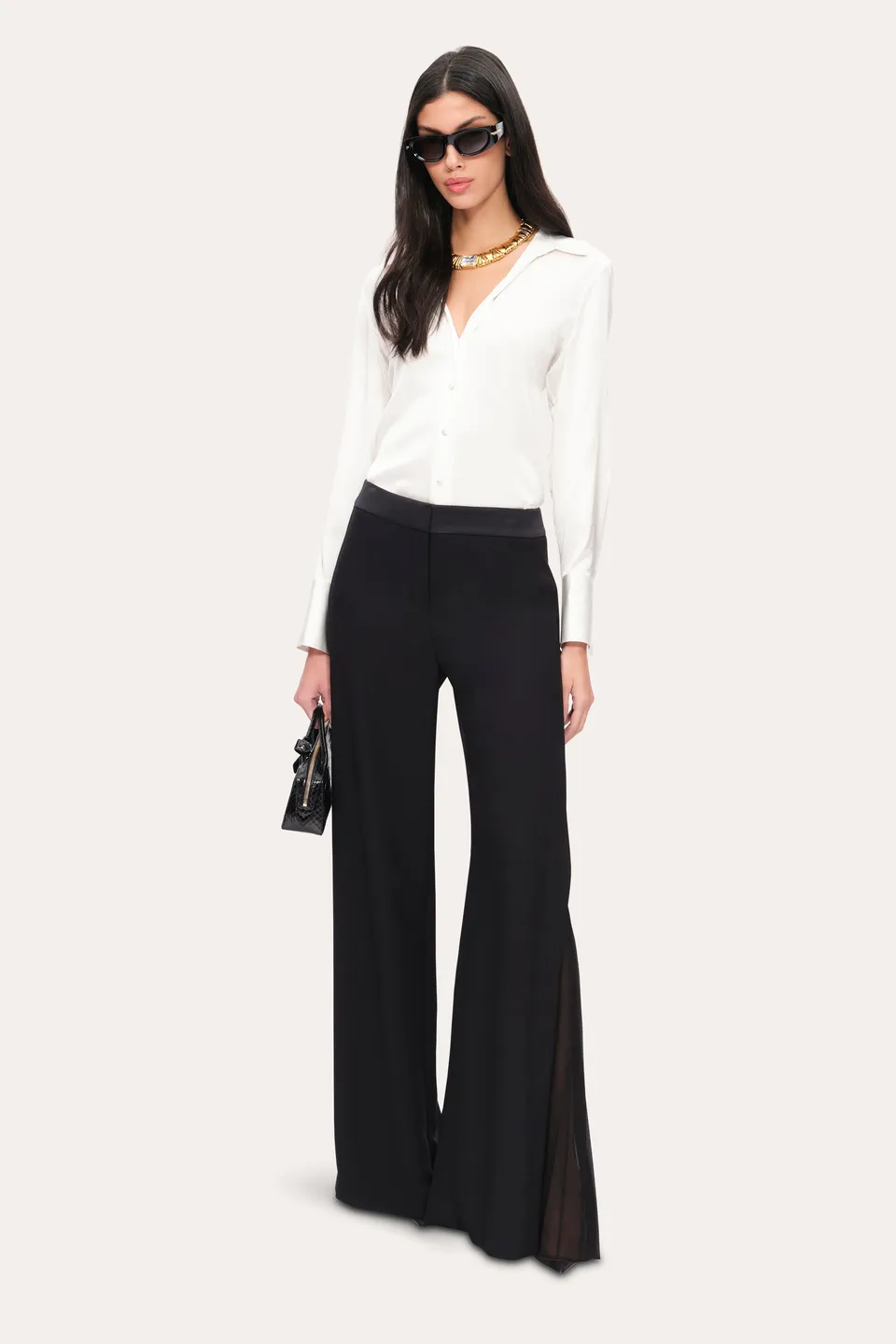 Elie Tahari Sophia koszula Fresh Pearl jedwabna