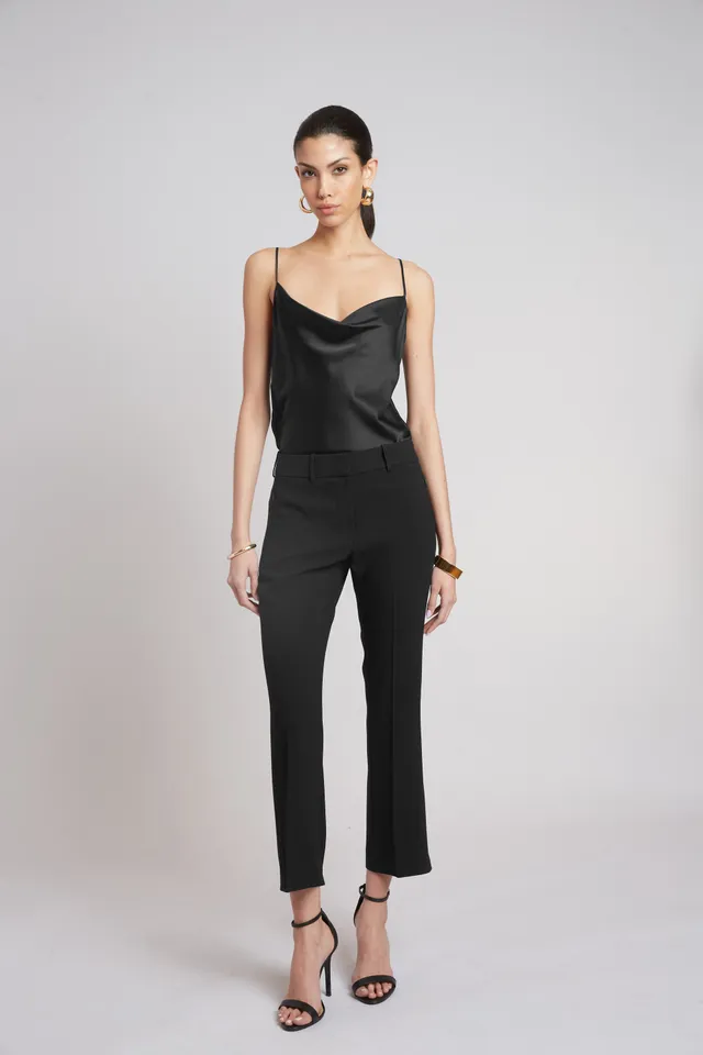Elie Tahari Tailored Fit Flare spodnie czarne bootcut