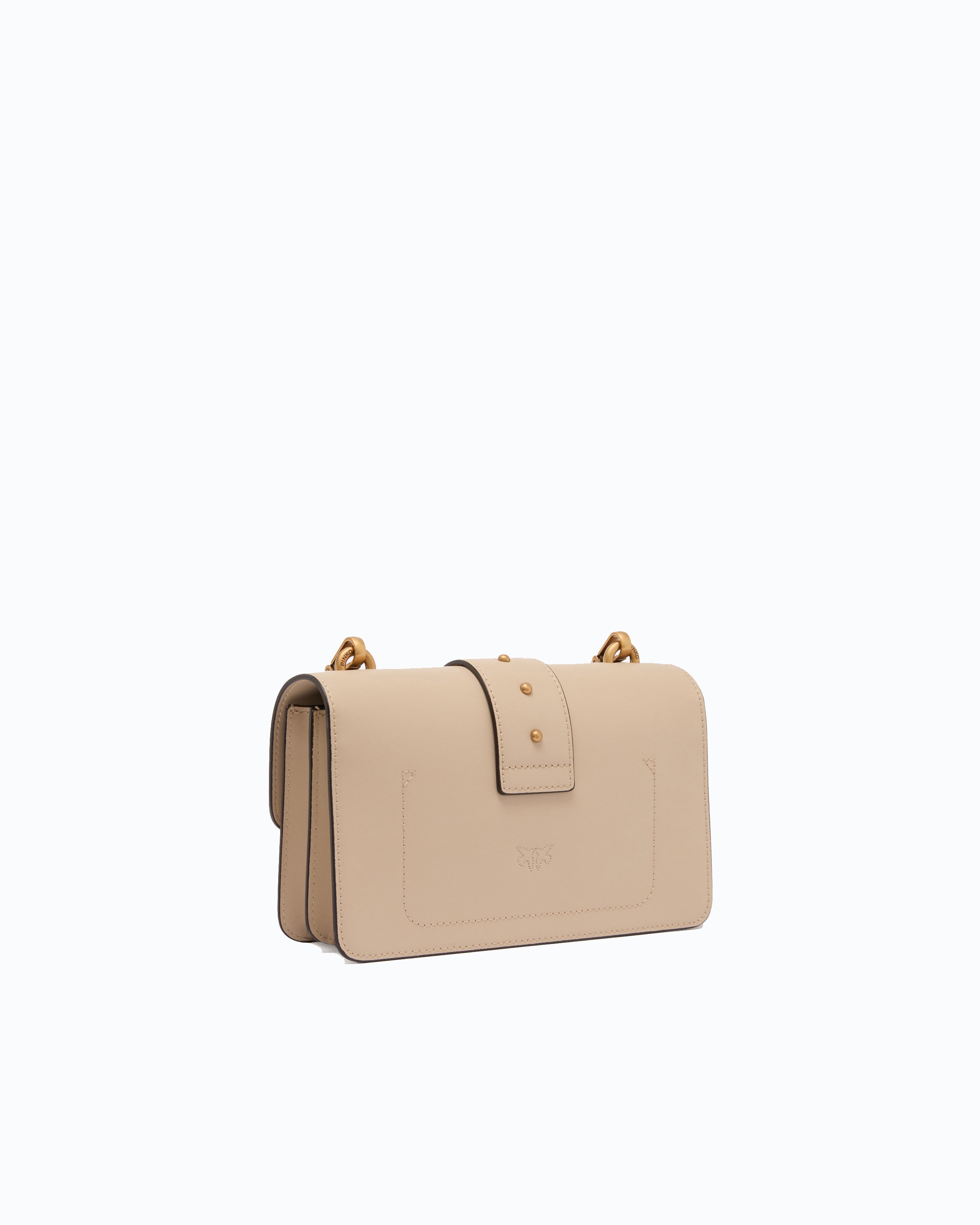 Pinko Love Bag One torebka skórzana mała z paskiem