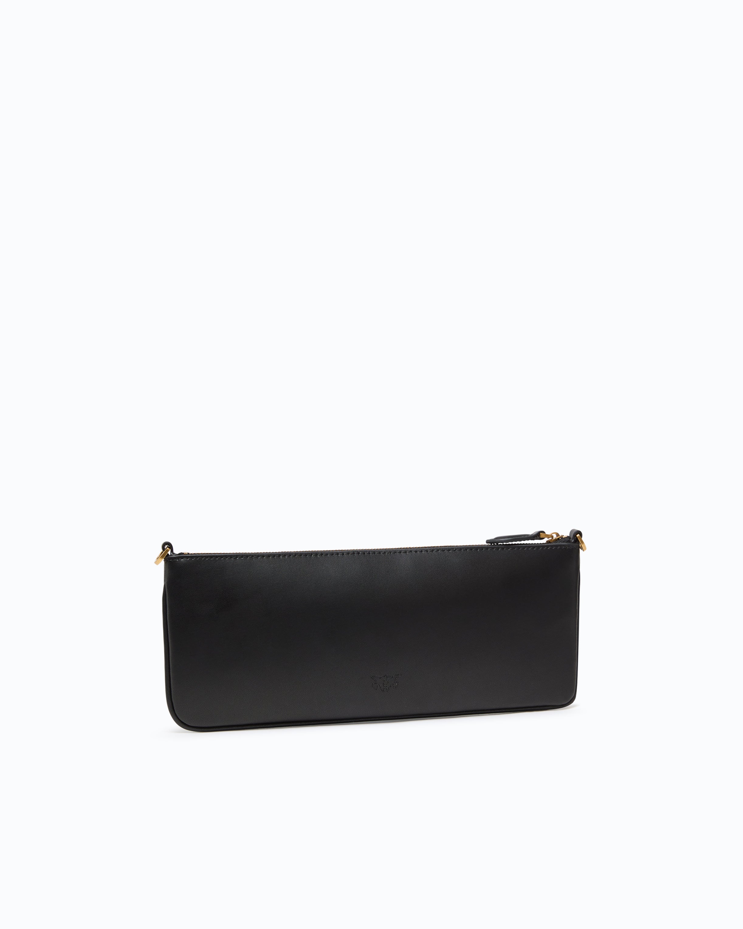 Pinko New Horizontal Flat torebka skórzana czarna