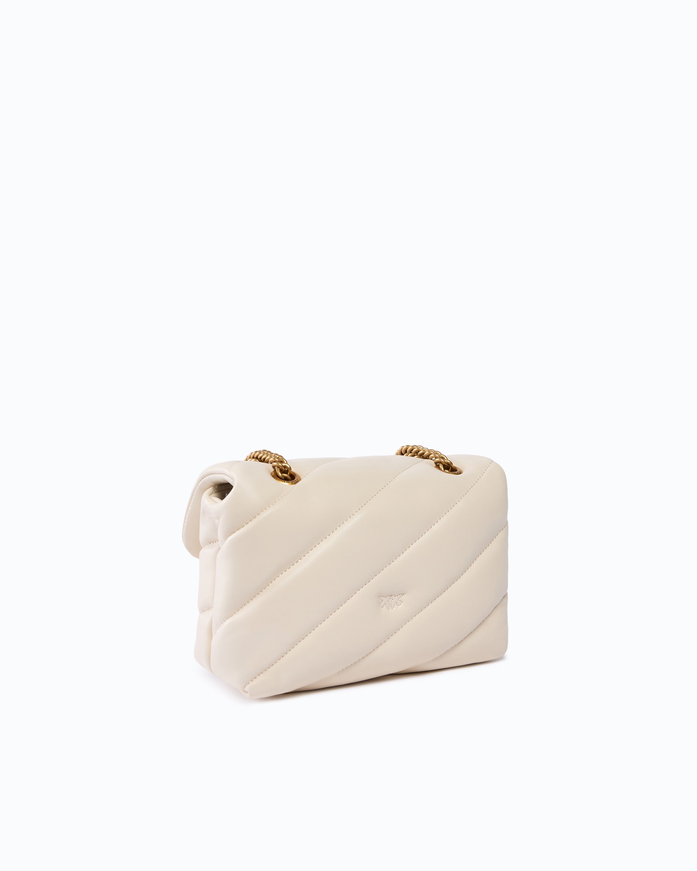 Pinko Love Bag Puff torebka pikowana biała mini