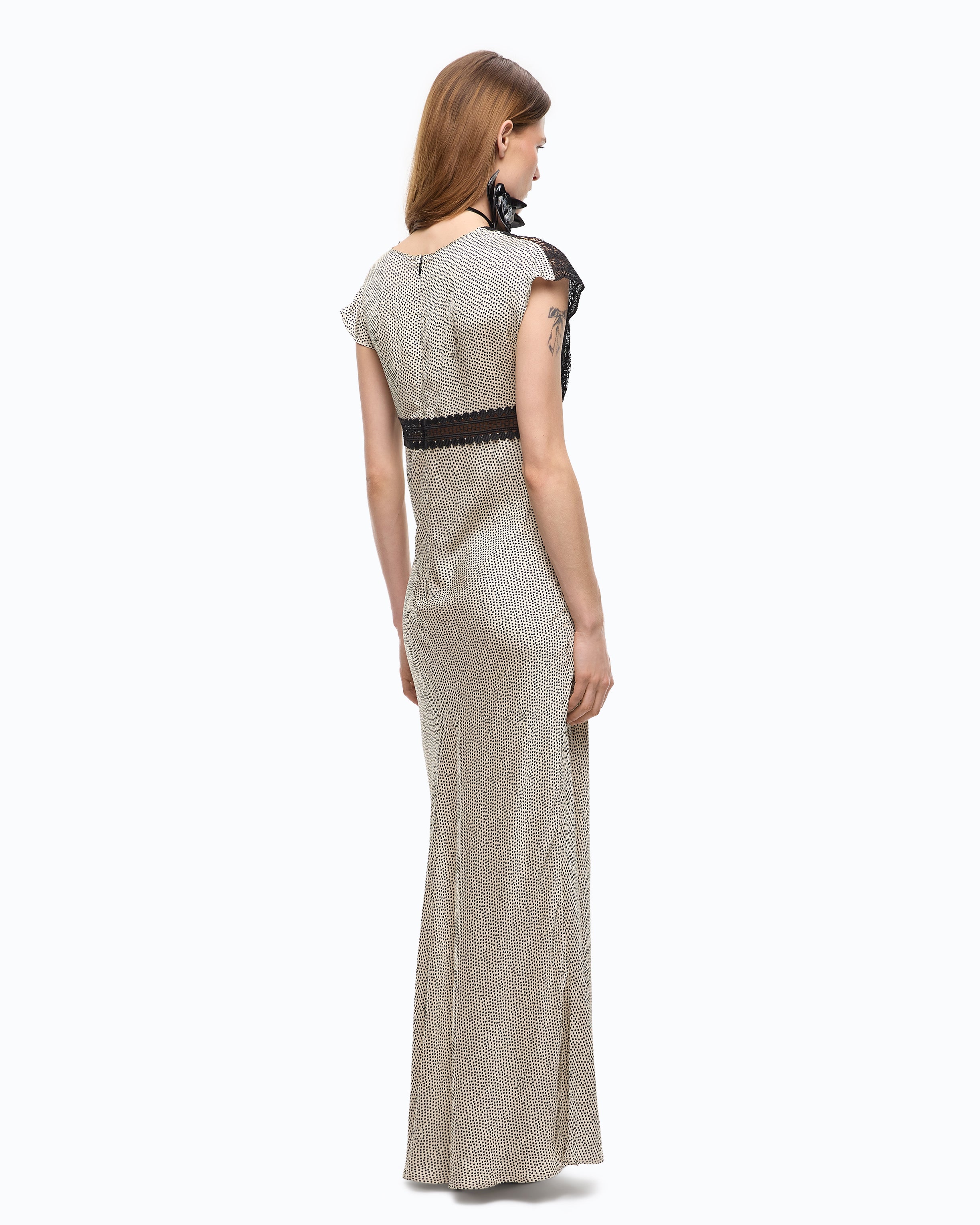 Pinko Aspasia Dress sukienka długa w kropki