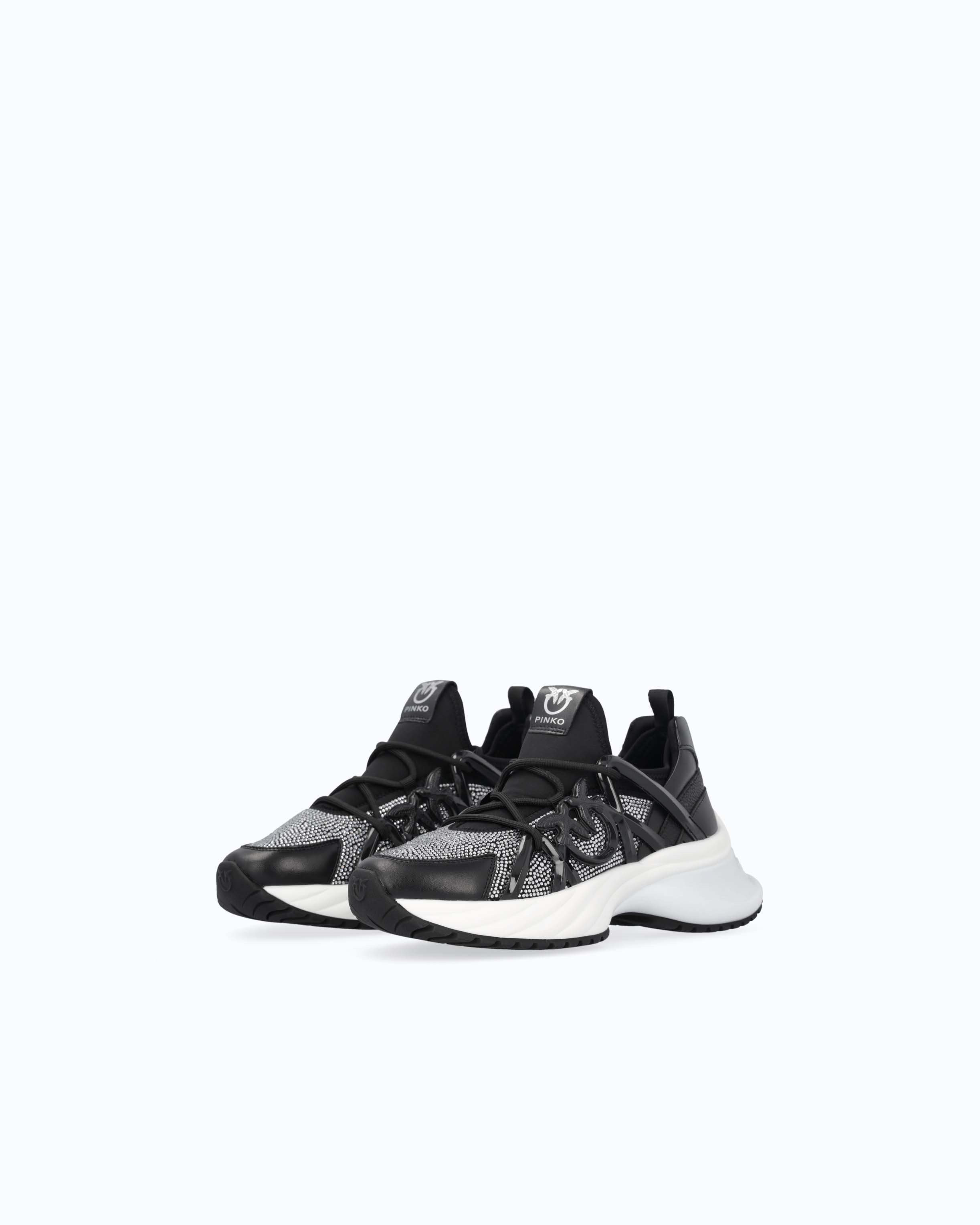 Pinko Ariel 01 sneakersy wsuwane z kryształkami