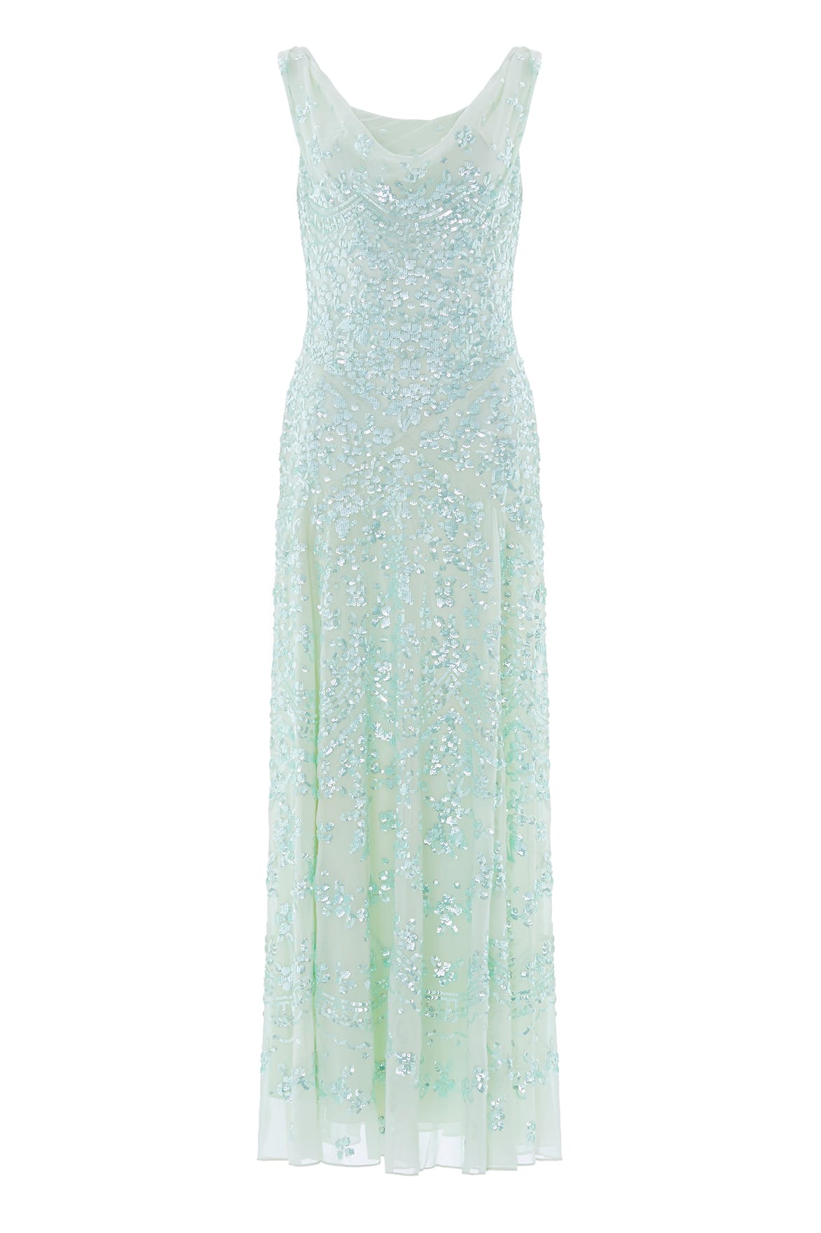 Needle & Thread Freya Georgette Gown suknia Green