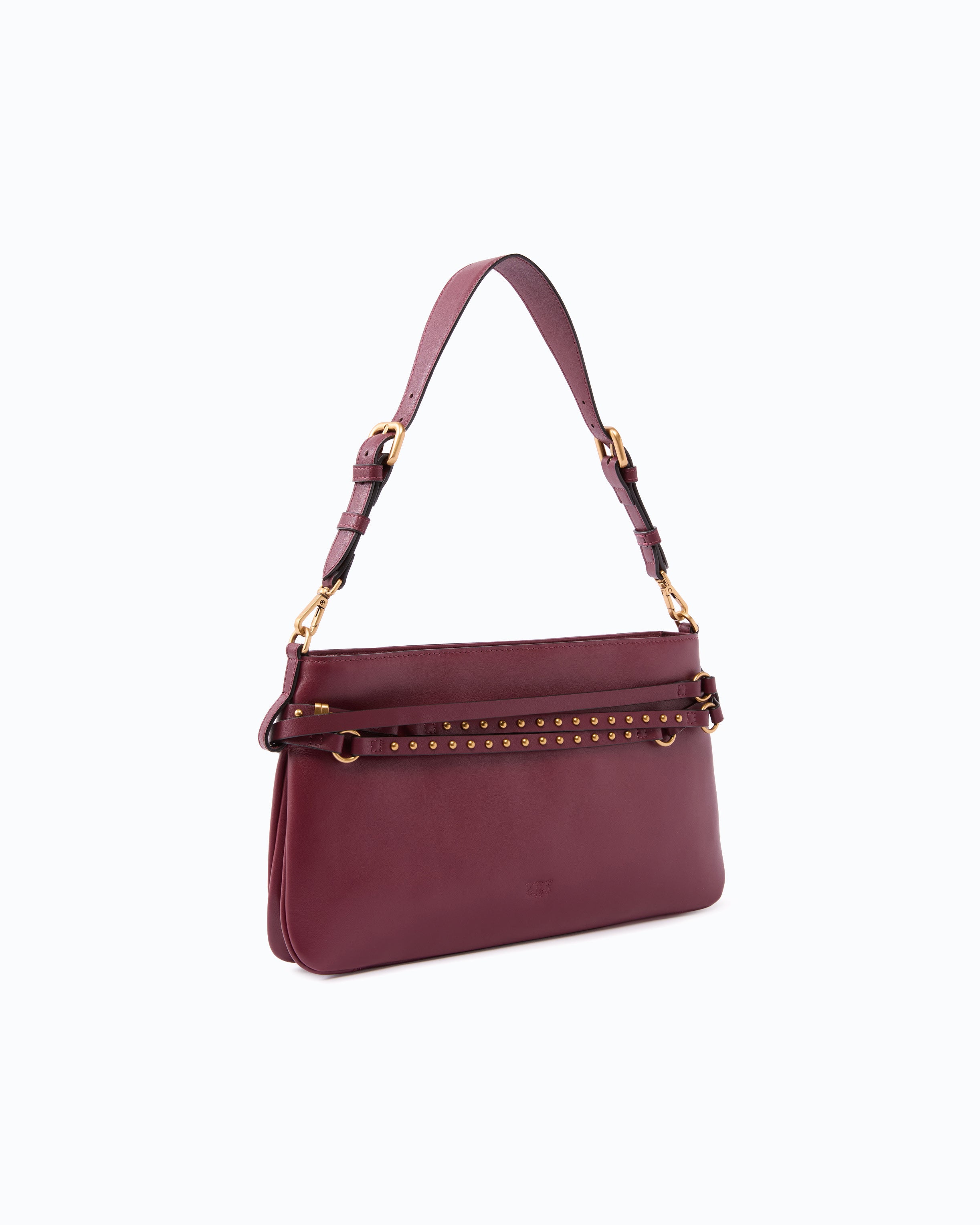 Pinko Belt Bag Classic torebka skórzana brązowa U