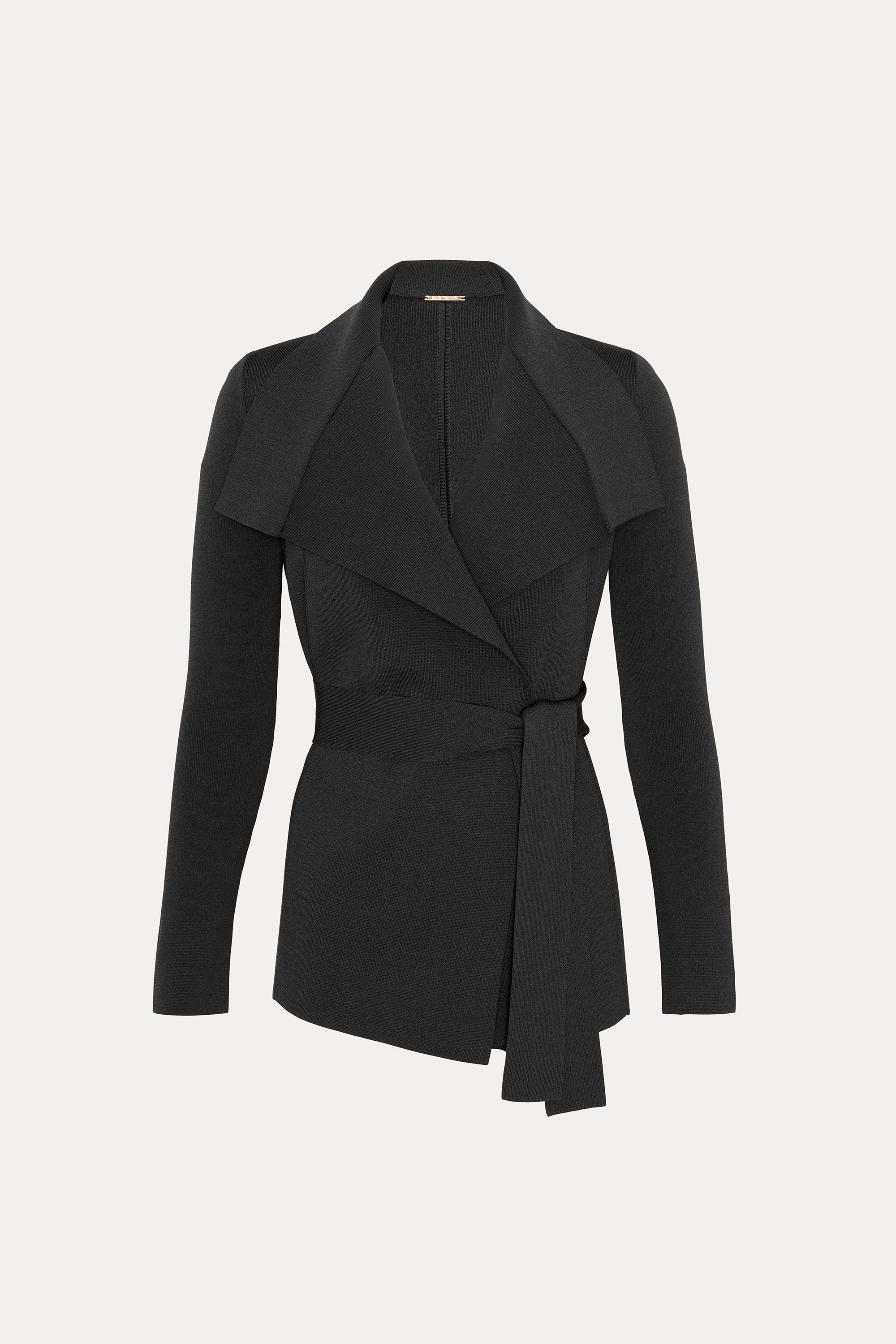 Elie Tahari Milano Sculpt żakiet kopertowy Black