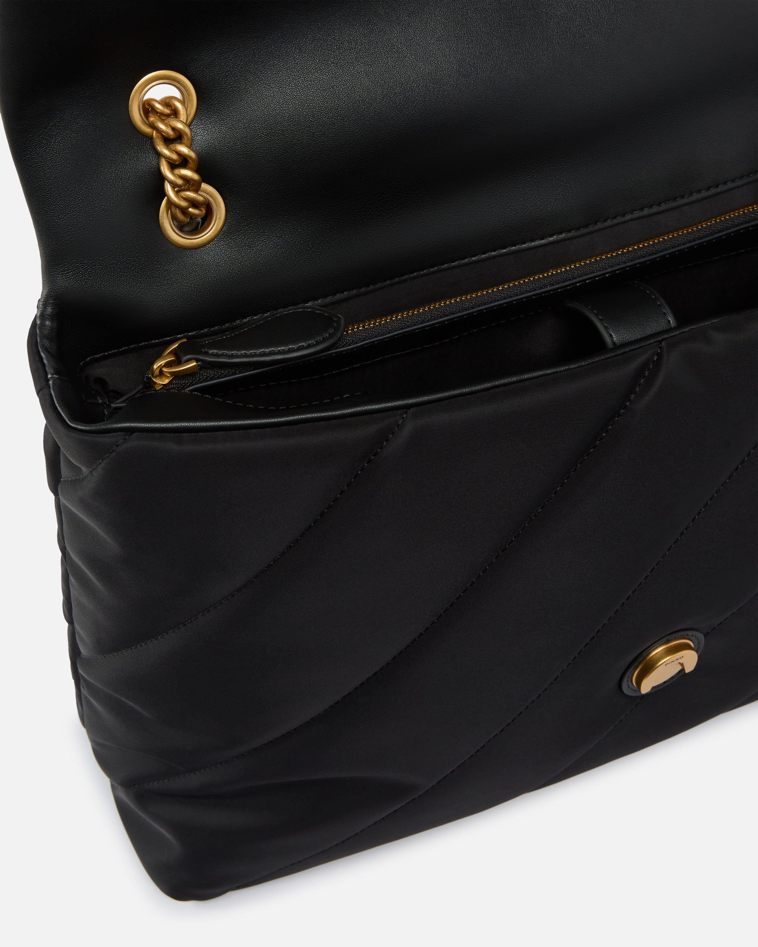 Pinko Love Bag Puff torebka czarna pikowana duża