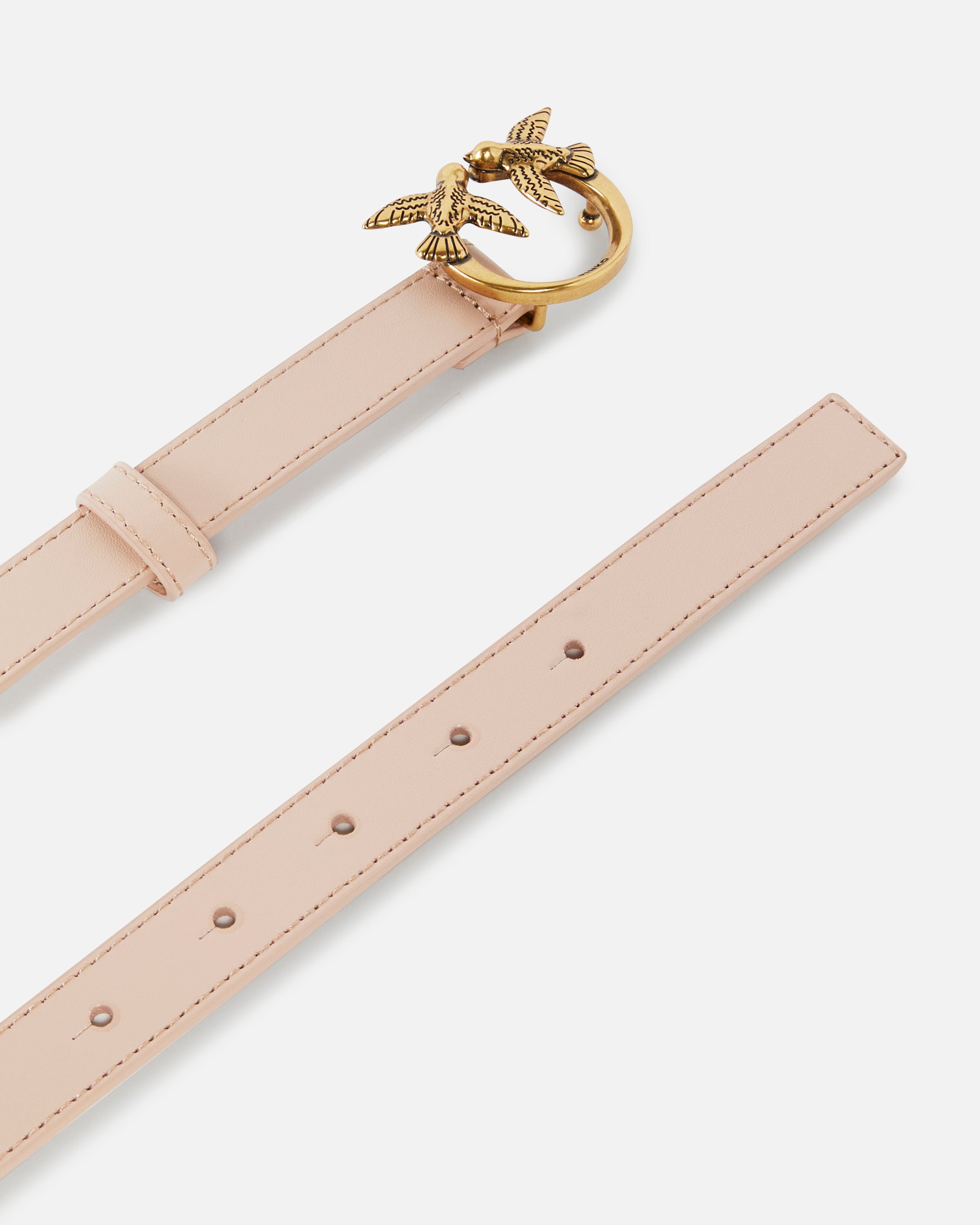 Pinko Love Berry H2 Belt pasek skórzany czarny 2 cm