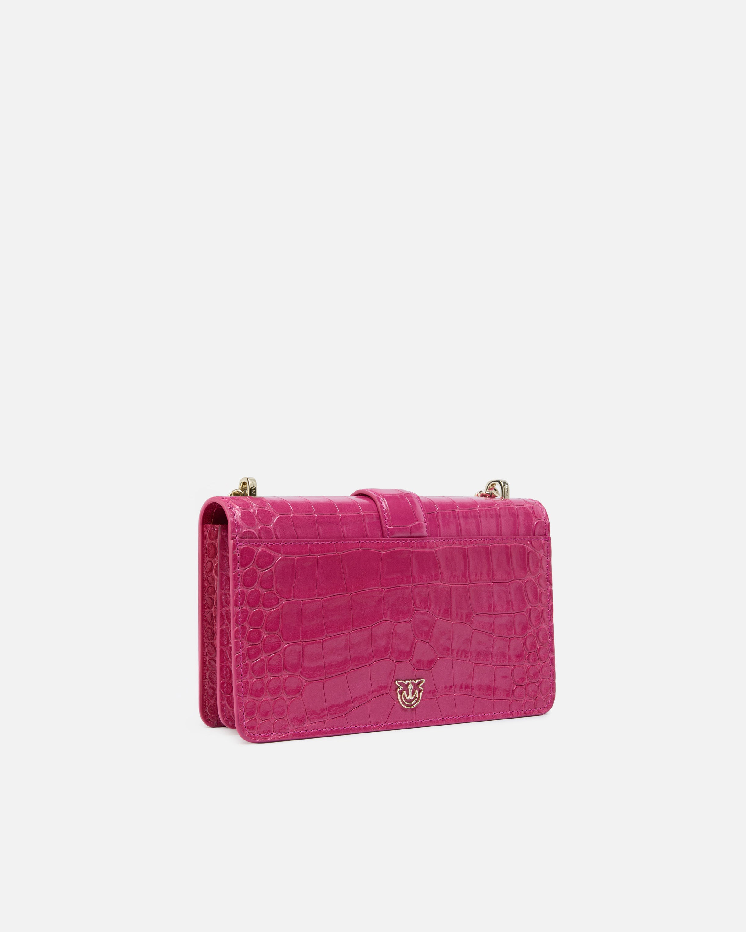 Pinko Love Bag One Mini torebka krokodyl łańcuszek