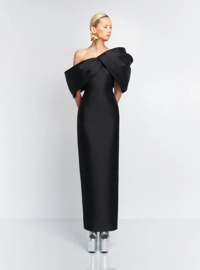 Solace London Davina sukienka wieczorowa maxi czarna