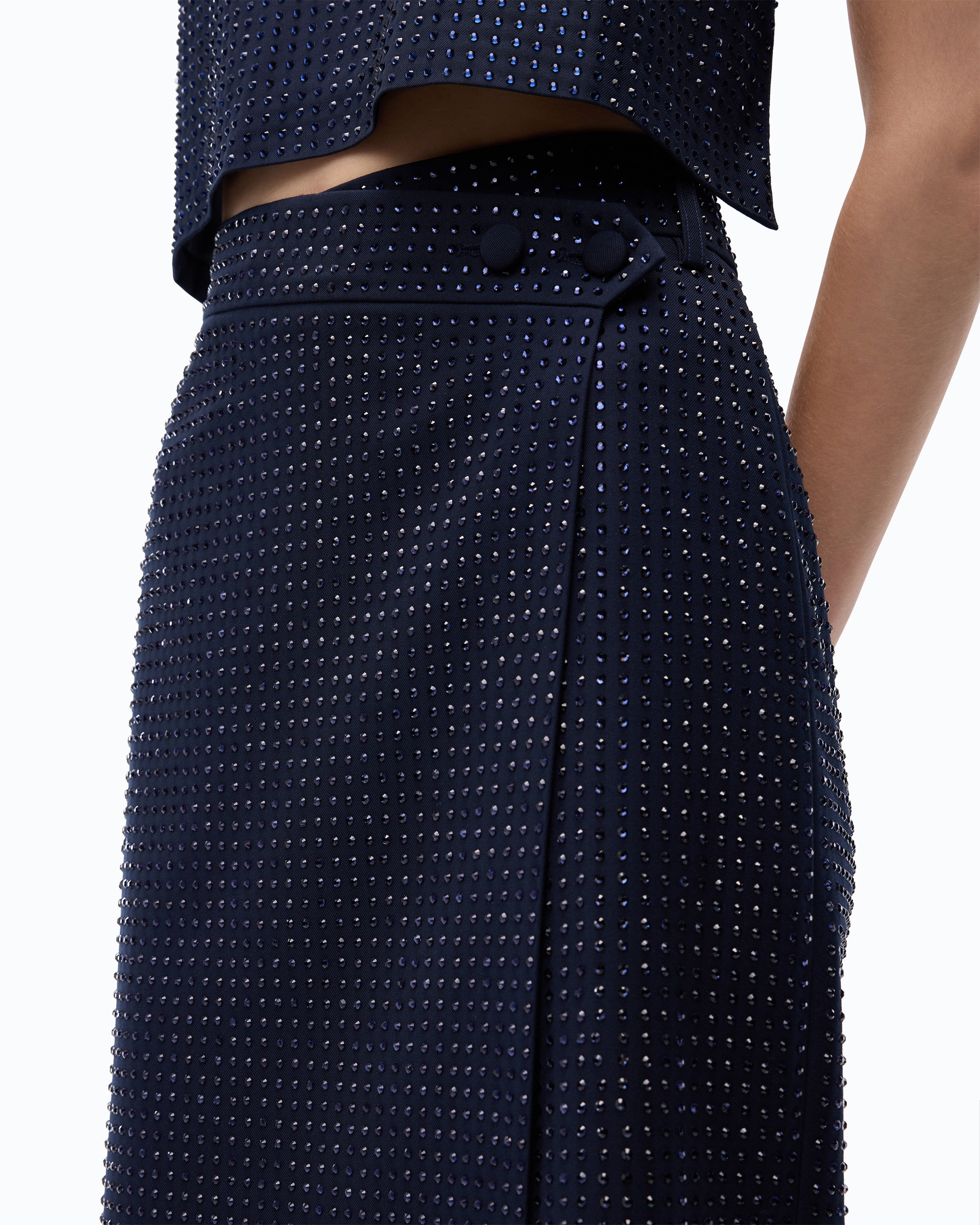 Pinko Bentivoglio Skirt spódnica niebieska midi
