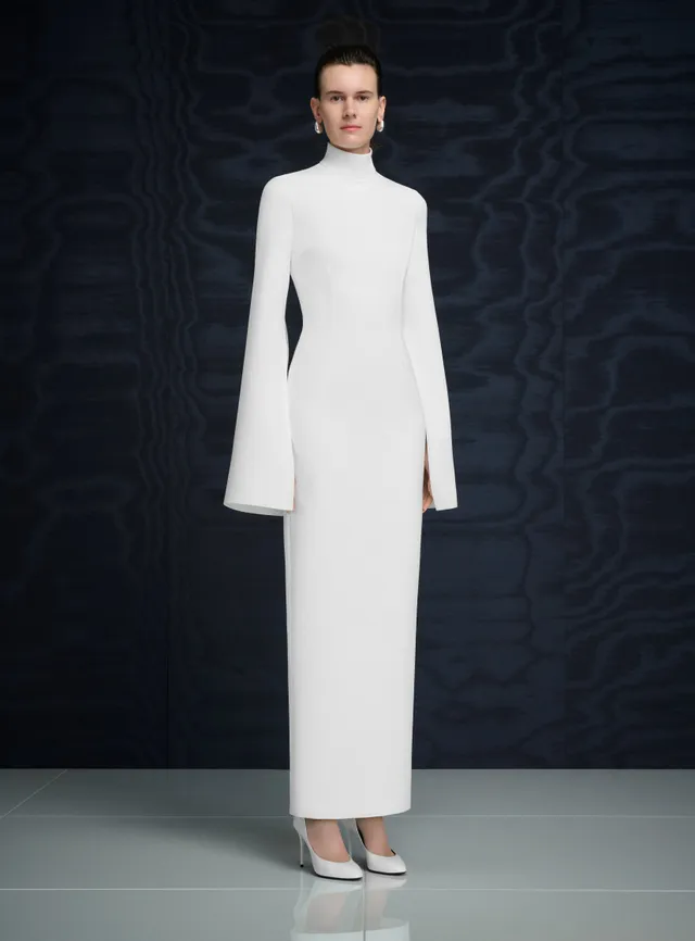 Solace London Josefine Maxi Dress sukienka kremowa