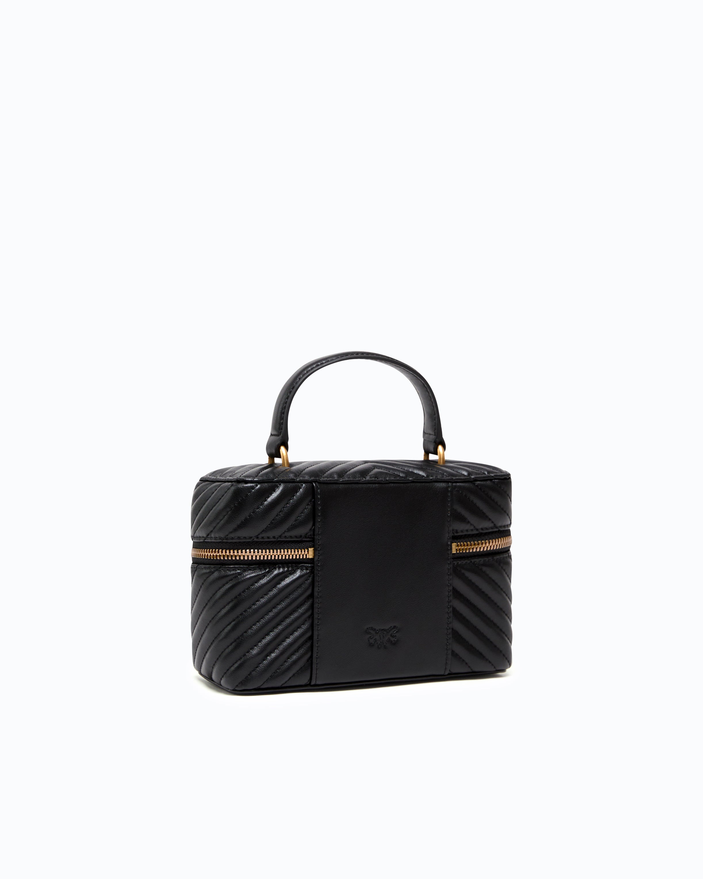 Pinko Vanity Soft Mini kosmetyczka czarna zygzak