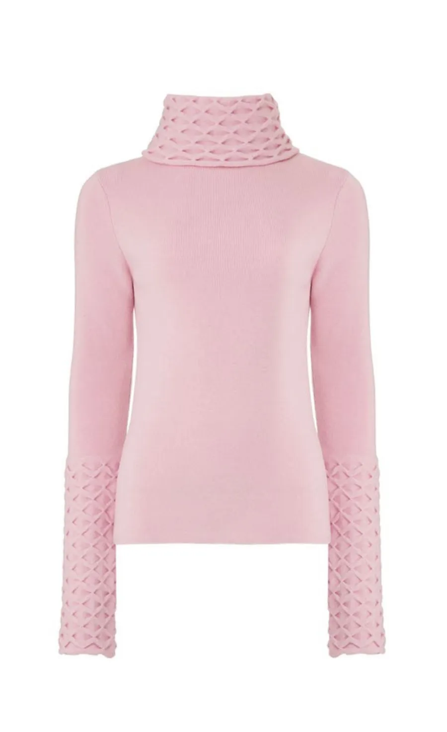 Temperley London Honeycomb sweter Pale Rose XS-LG