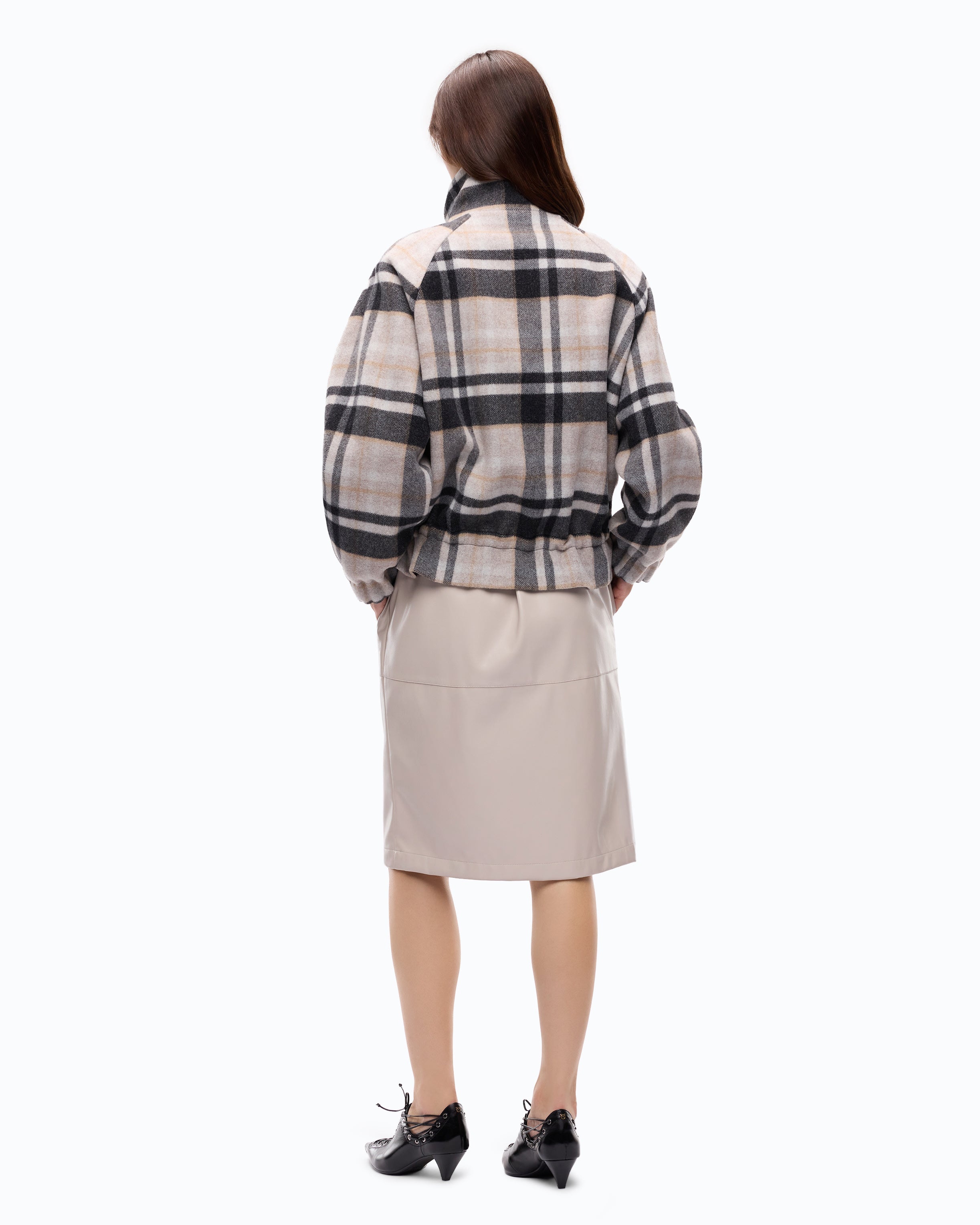 Pinko Borragine Blouson bosmanka kratka wełna
