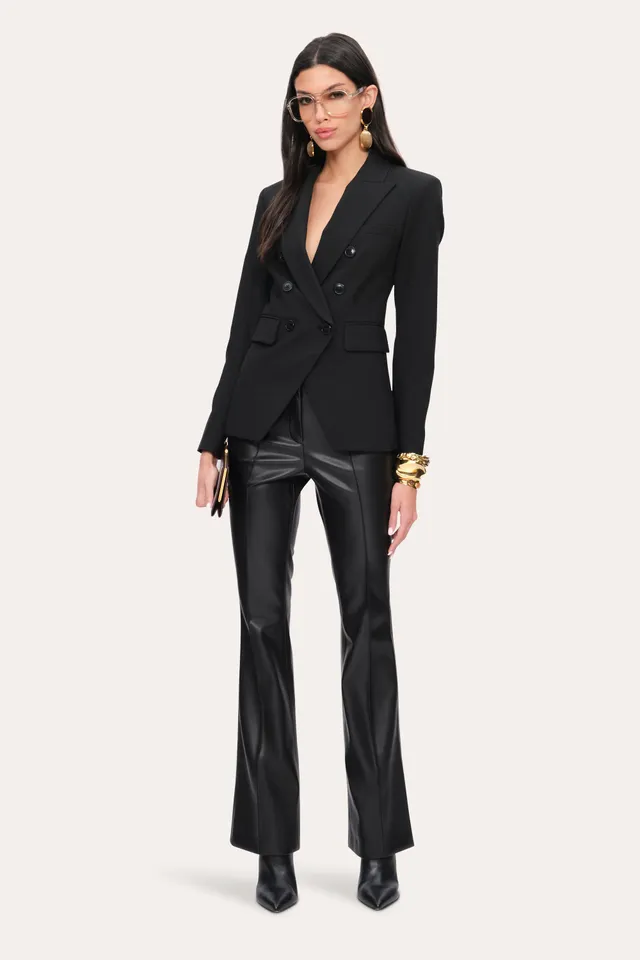 Elie Tahari Double Breasted Blazer marynarka czarna