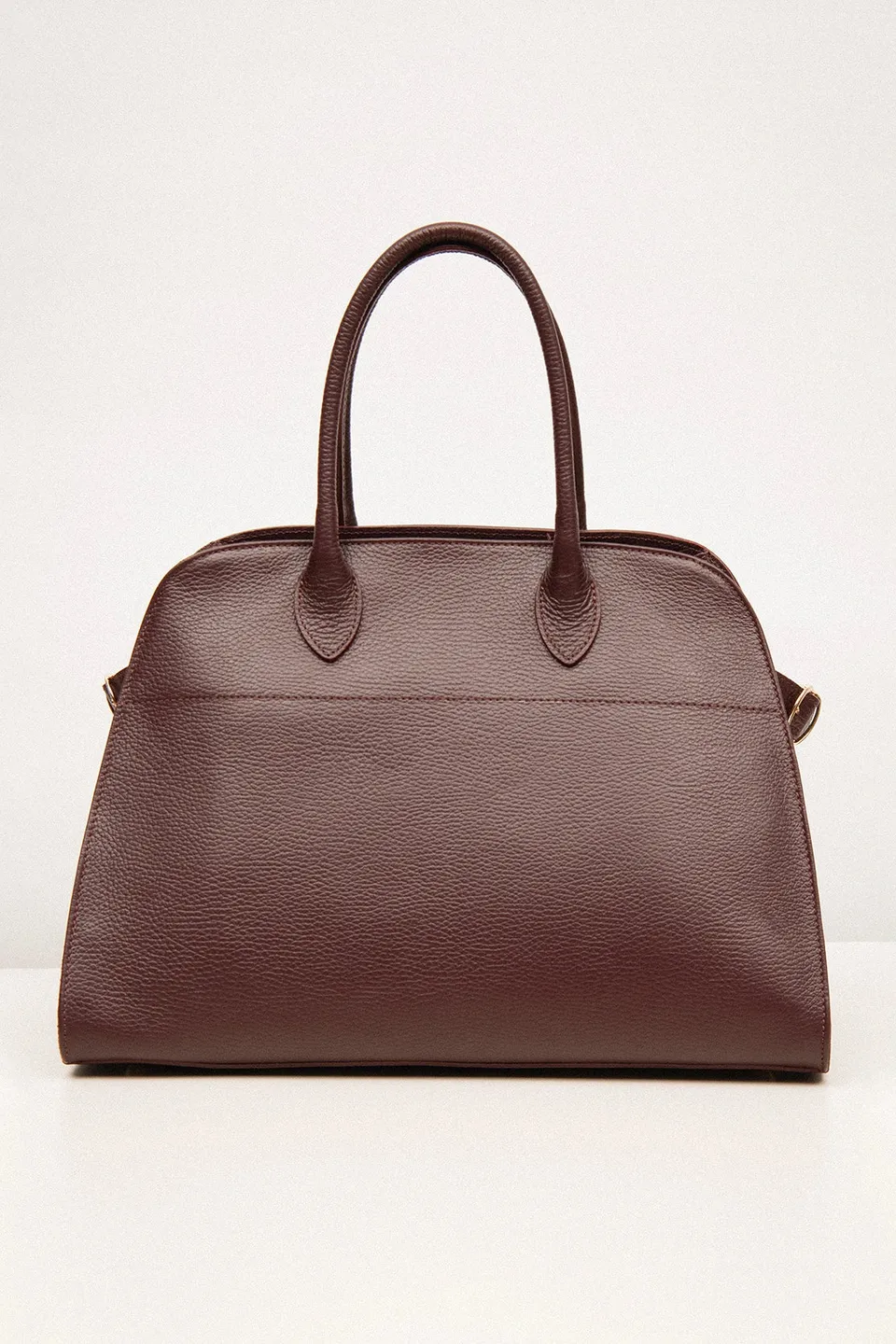 Nudyess Handbag N°2 torebka bordowa skórzana kuferek