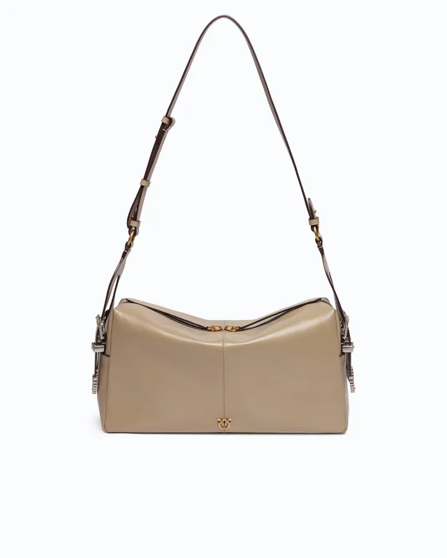 Pinko Keeper Bag torebka skórzana średnia