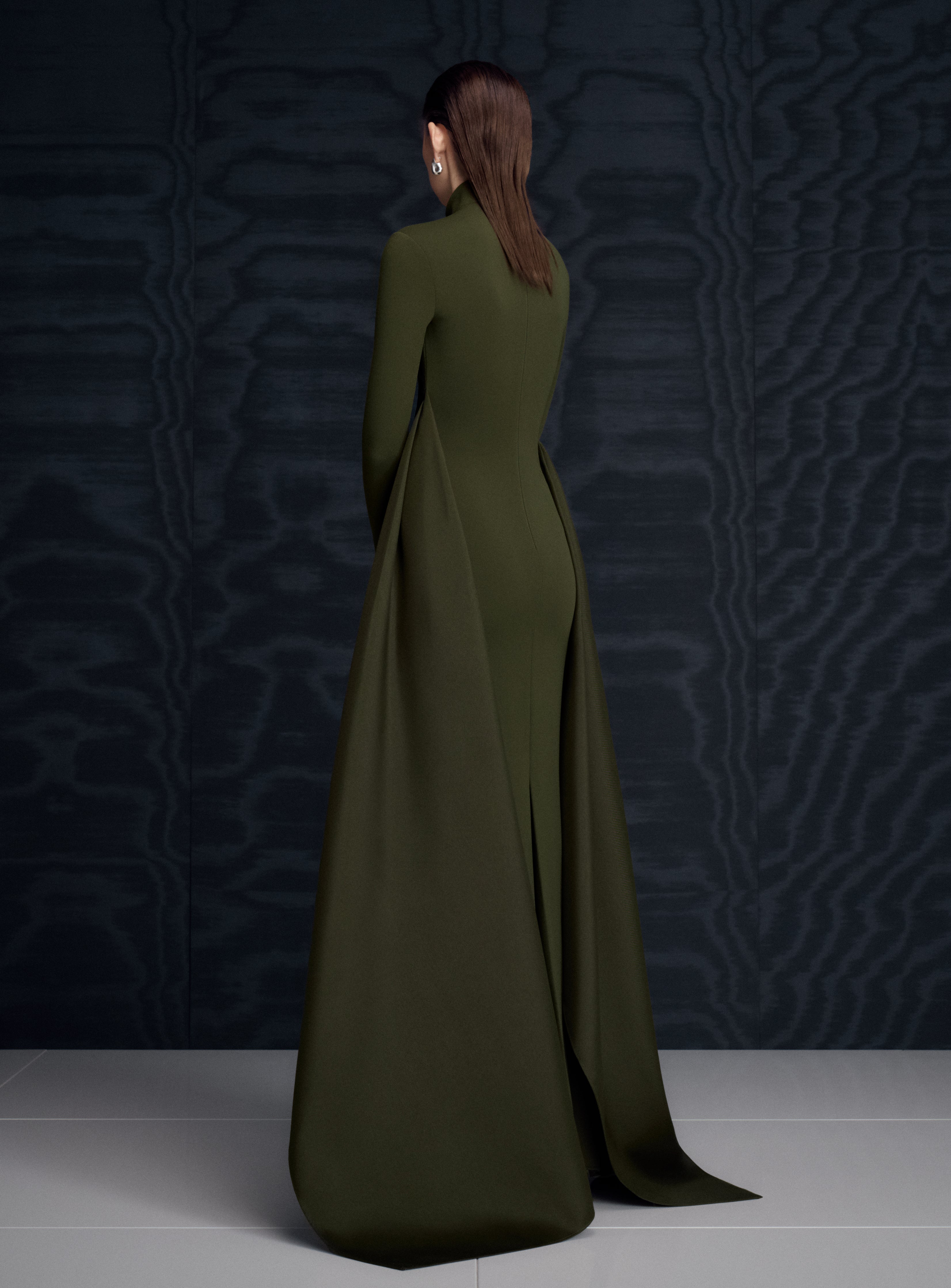 Solace London Olivia Maxi Dress sukienka oliwkowa