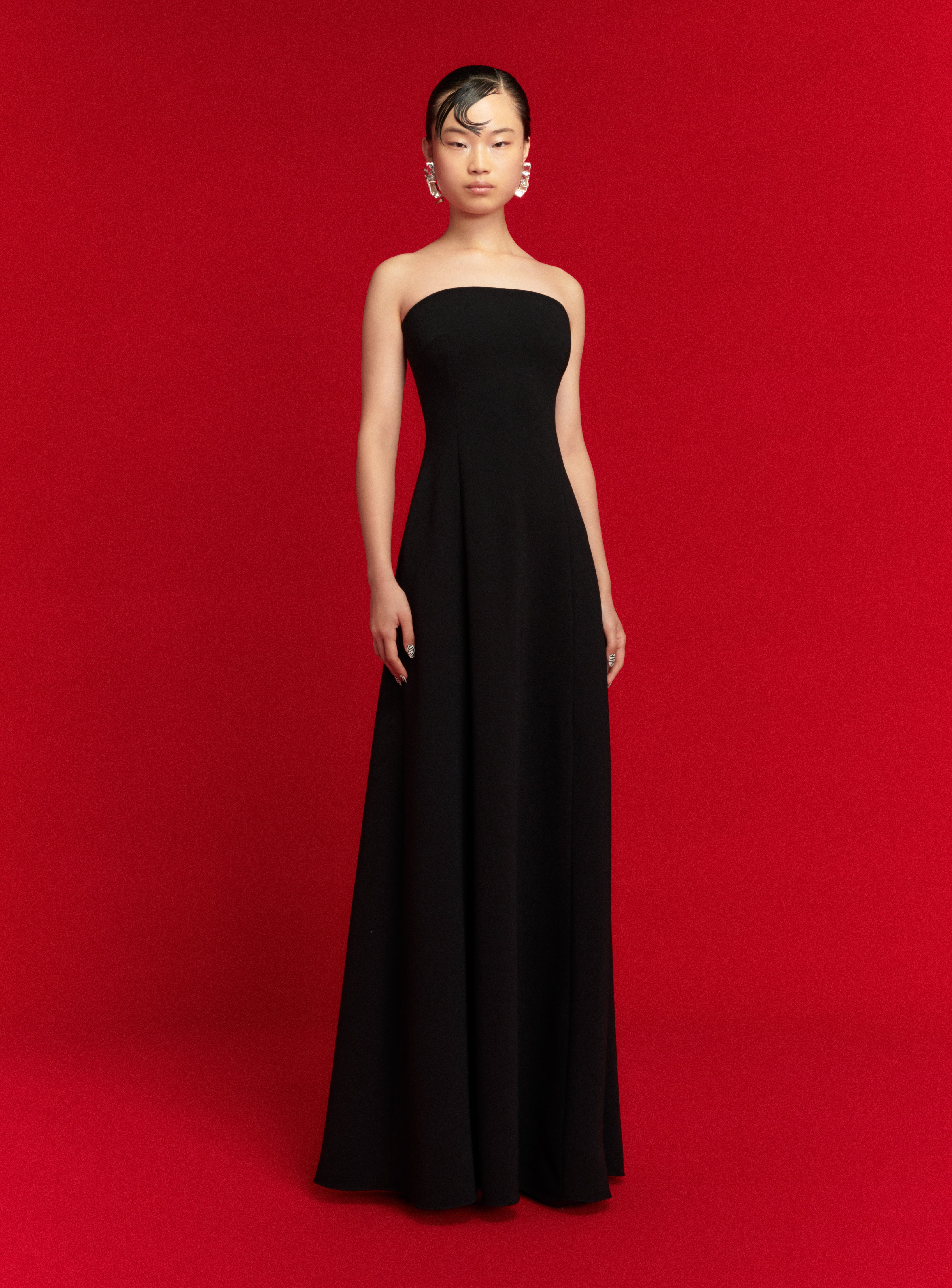 Solace London Helena sukienka maxi czarna