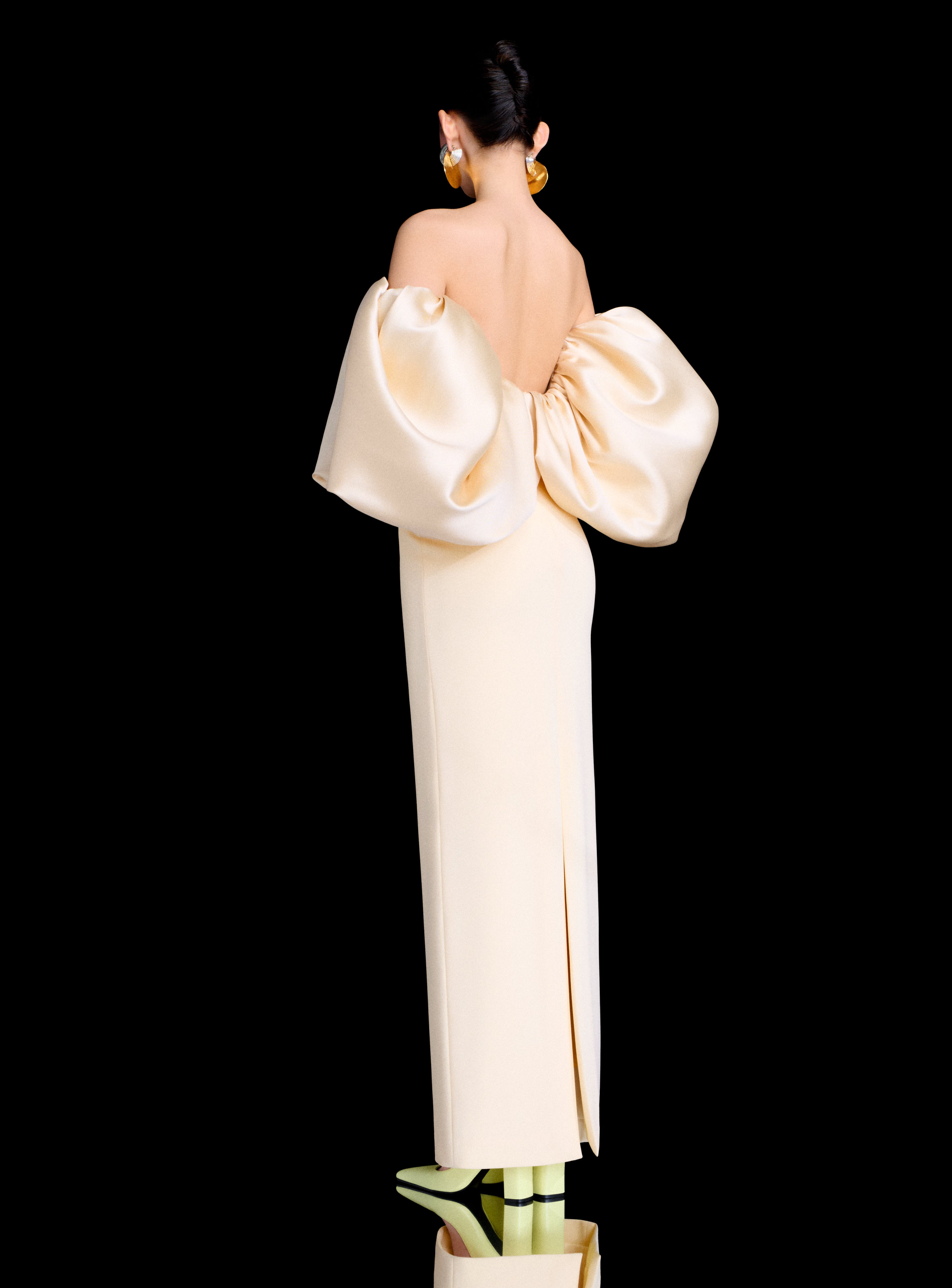 Solace London Floris sukienka maxi Pearl bez ramiączek