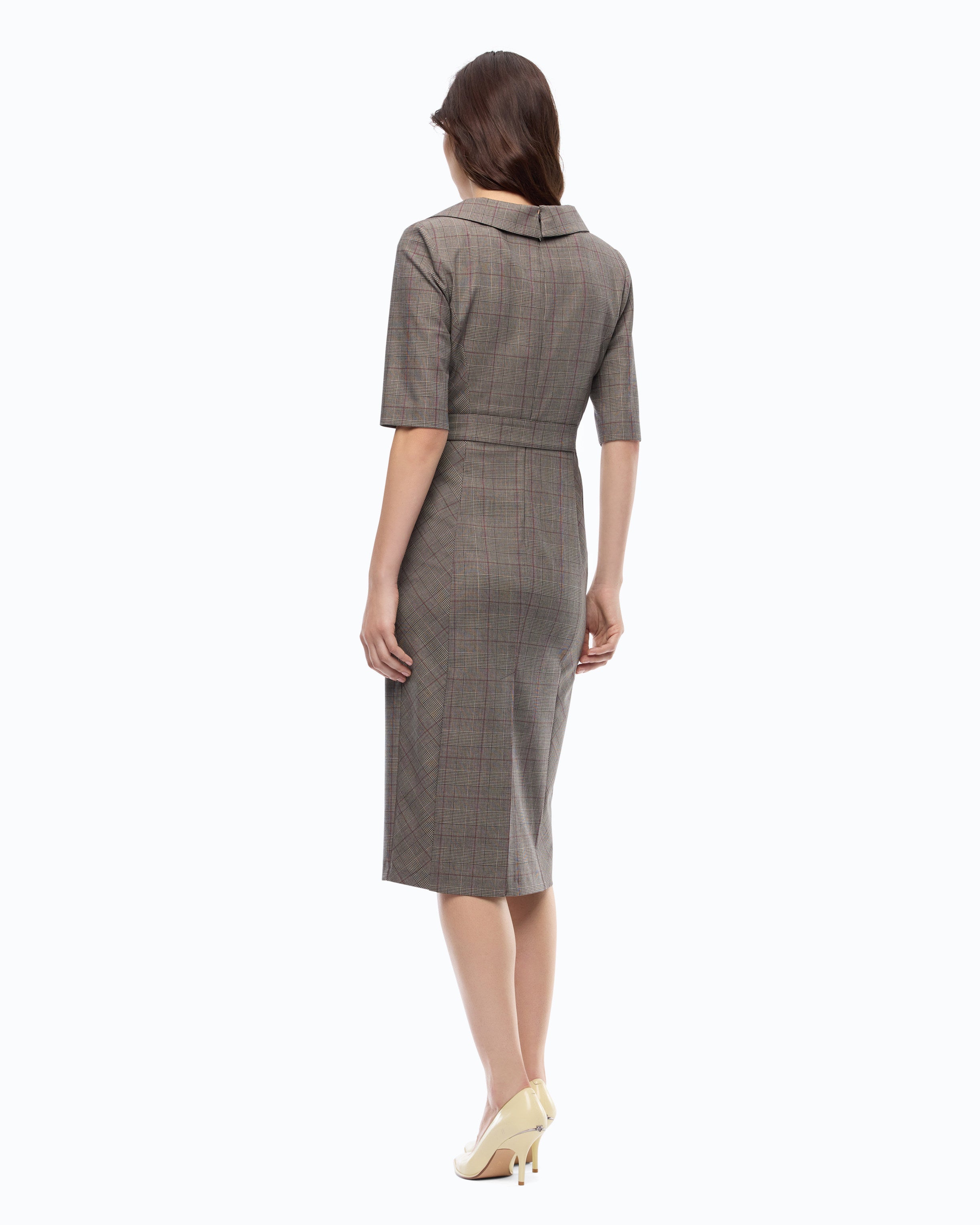 Pinko Anthea Dress sukienka koktajlowa krata 36-52
