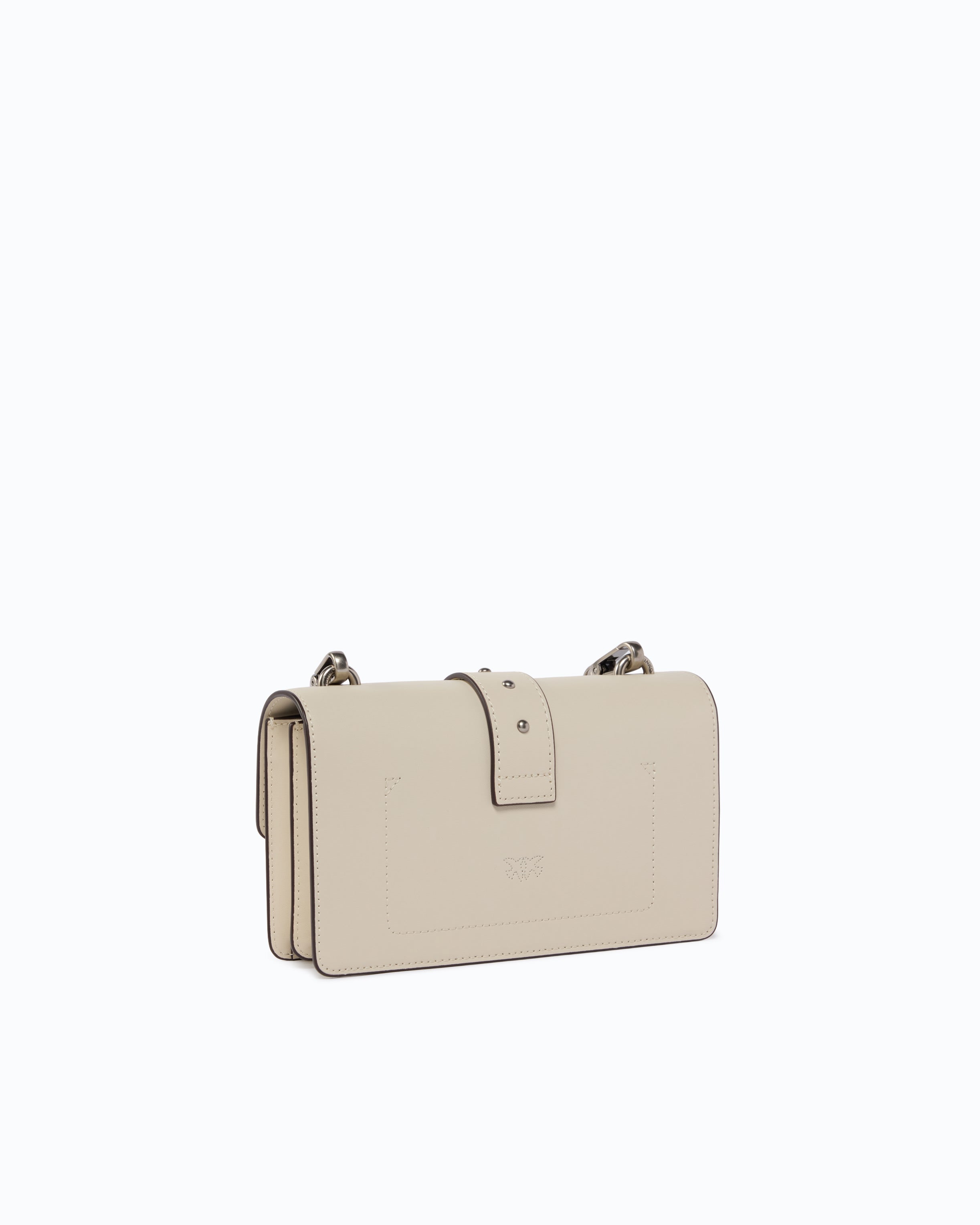 Pinko Love Bag One torebka biała skórzana