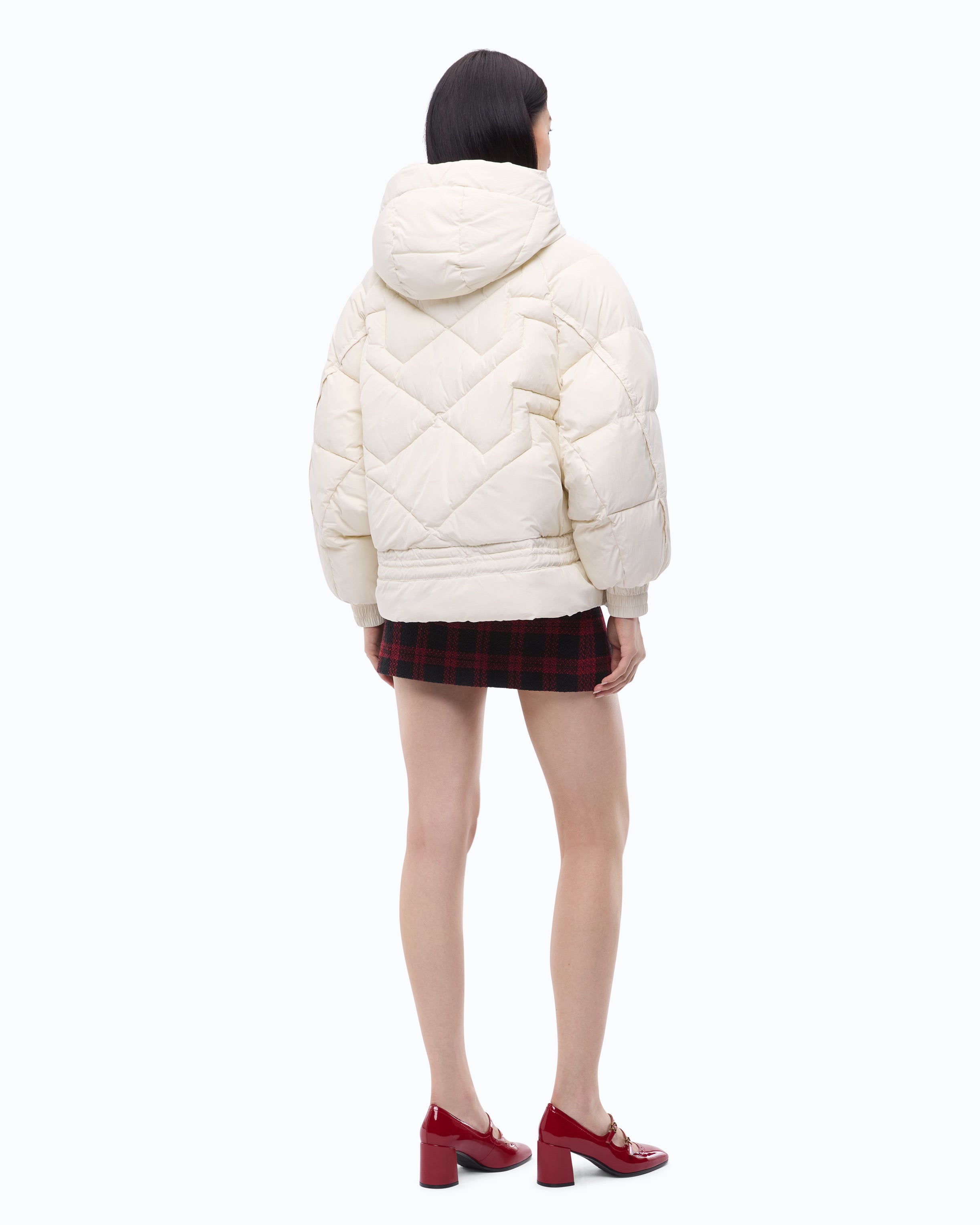 Pinko Dicentra Padded Jacket kurtka oversize z kapturem