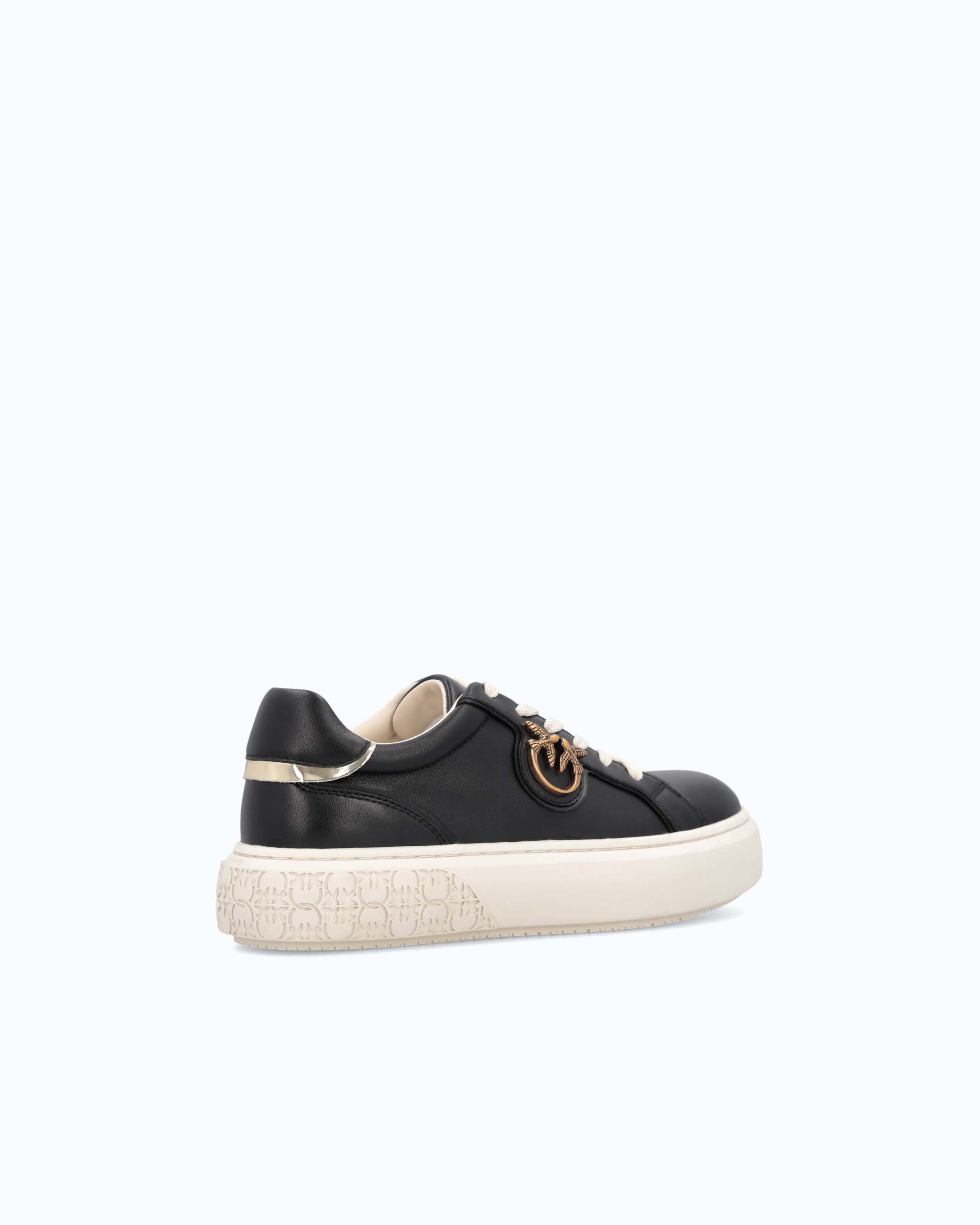 Pinko Yoko 01 sneakersy flatform z metalowym logo