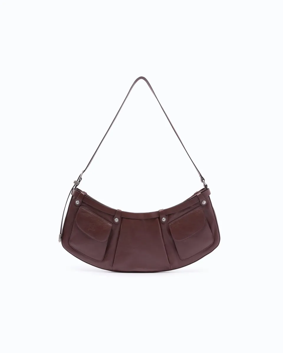 Pinko Pocket Body Bag torebka skórzana z kieszeniami