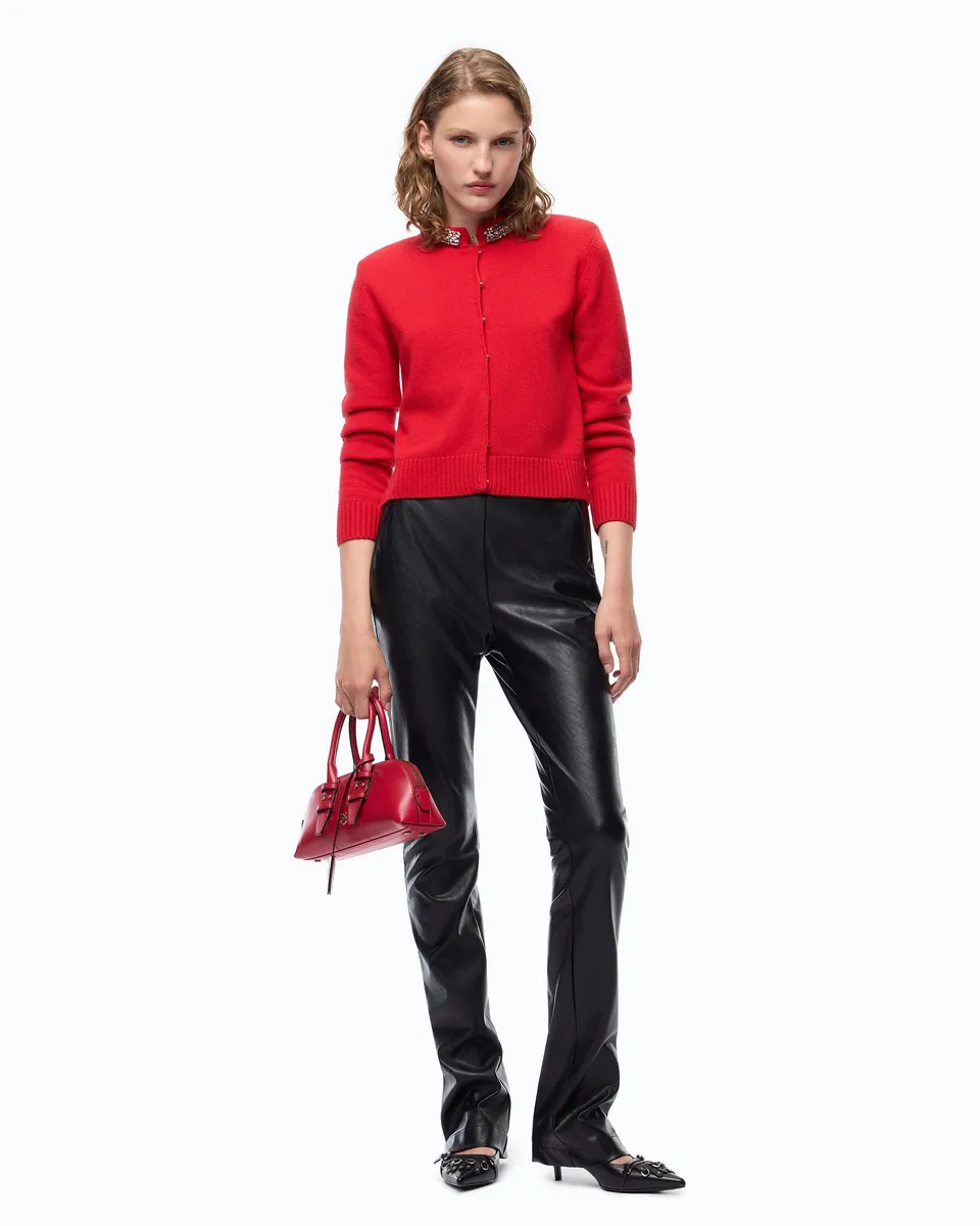 Pinko Pereschia spodnie nappa czarne slim